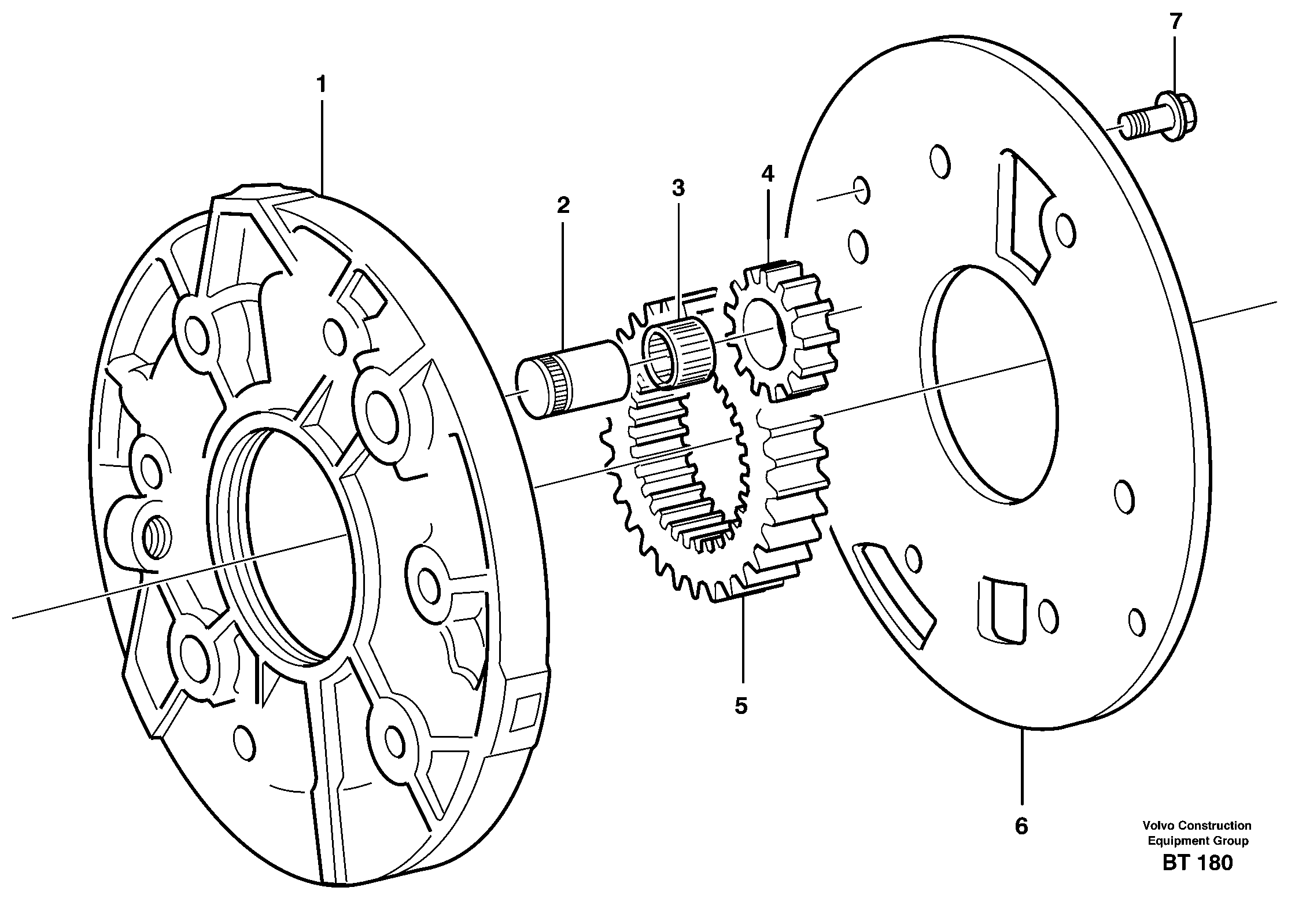 Схема запчастей Volvo A30D - 17681 Насос масляный A30D S/N -11999, - 60093 USA S/N-72999 BRAZIL