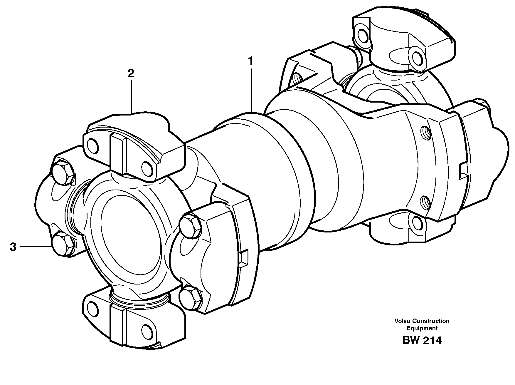 Схема запчастей Volvo A30D - 20432 Вал карданный A30D S/N -11999, - 60093 USA S/N-72999 BRAZIL