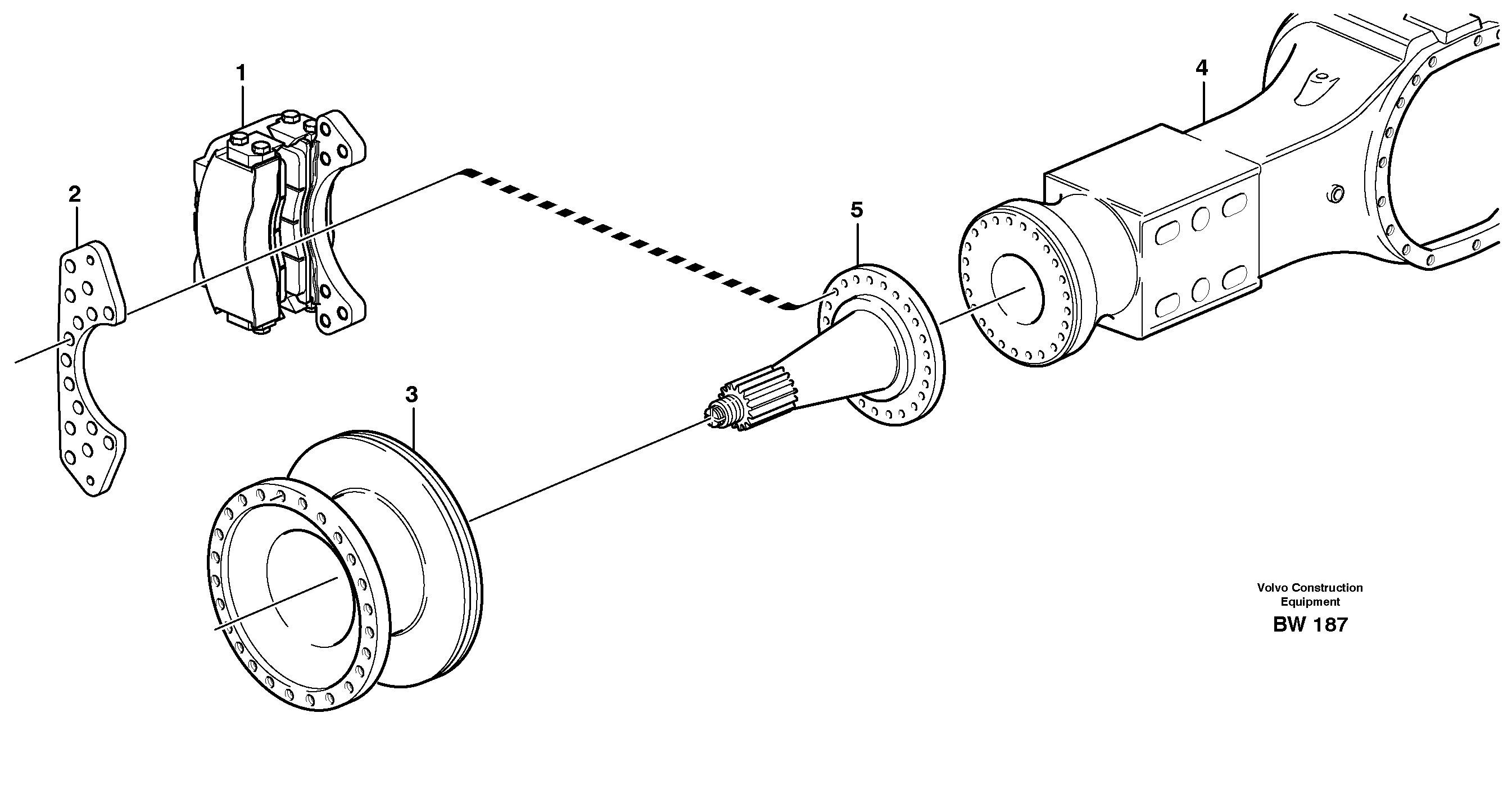 Схема запчастей Volvo A30D - 20441 Front wheel brake A30D S/N -11999, - 60093 USA S/N-72999 BRAZIL