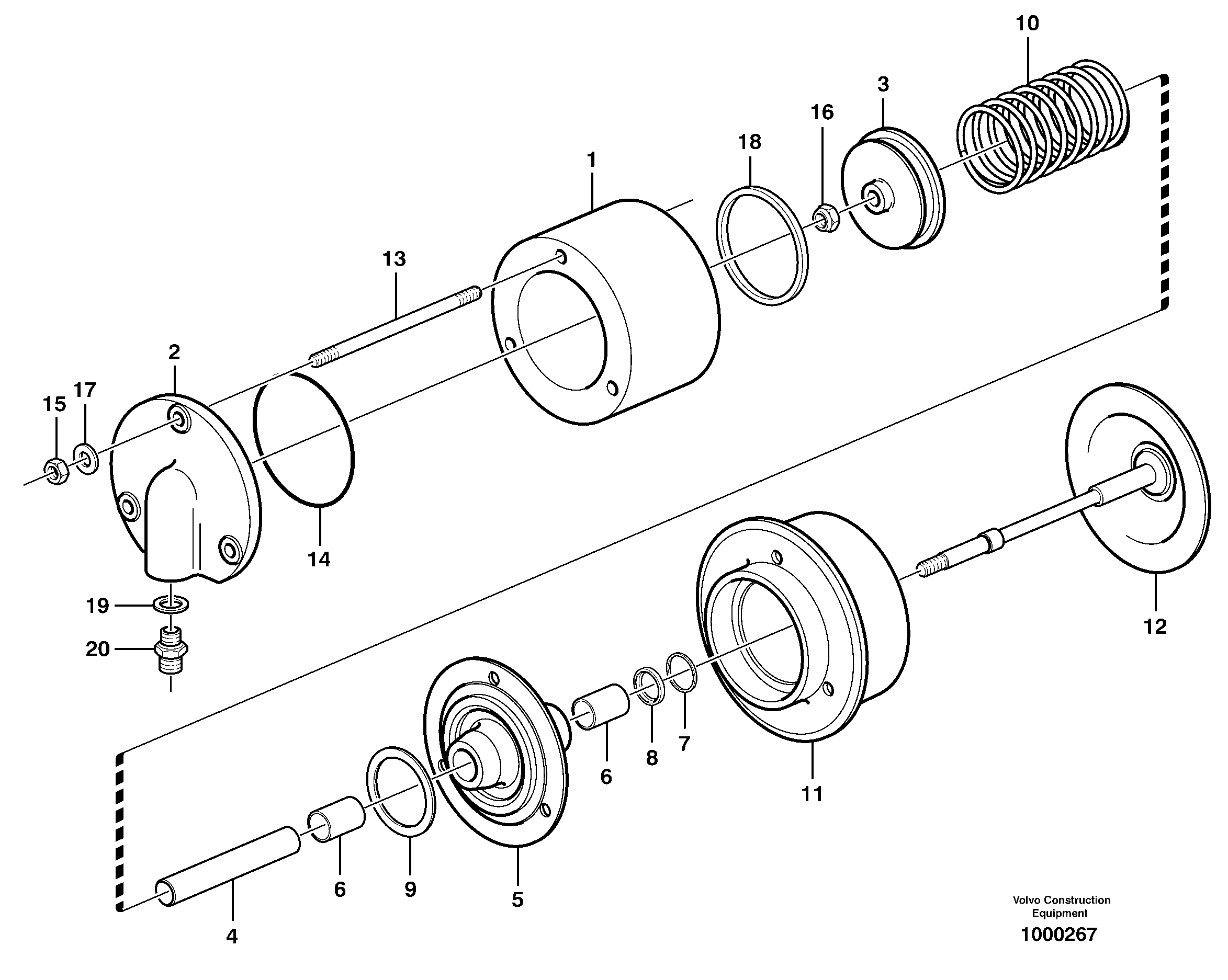 Схема запчастей Volvo A30D - 42374 Exhaust pressure regulator A30D S/N -11999, - 60093 USA S/N-72999 BRAZIL
