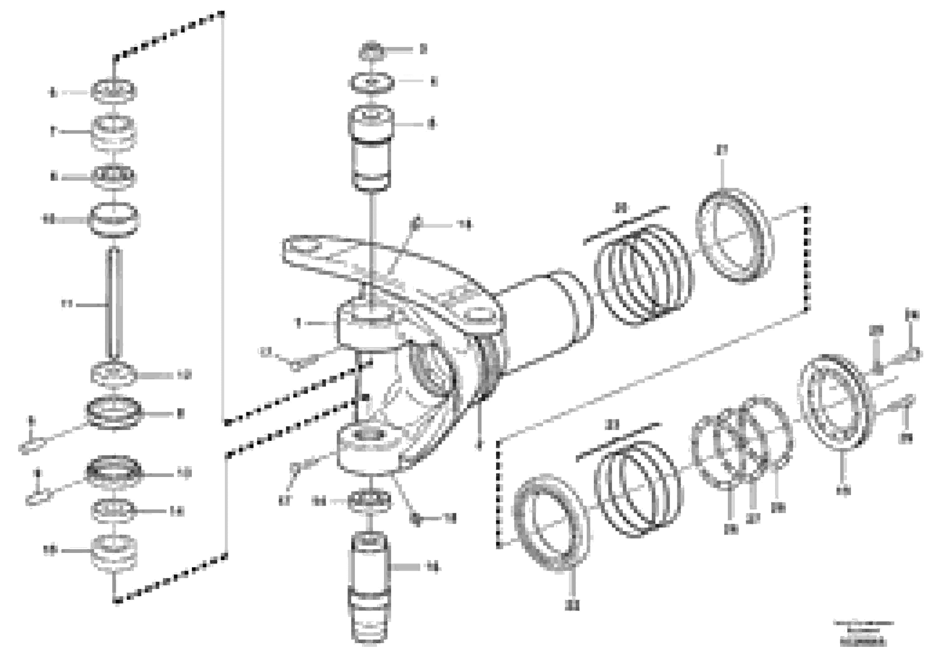 Схема запчастей Volvo A30D - 60790 Frame link A30D S/N 12001 - S/N 73000 - BRA