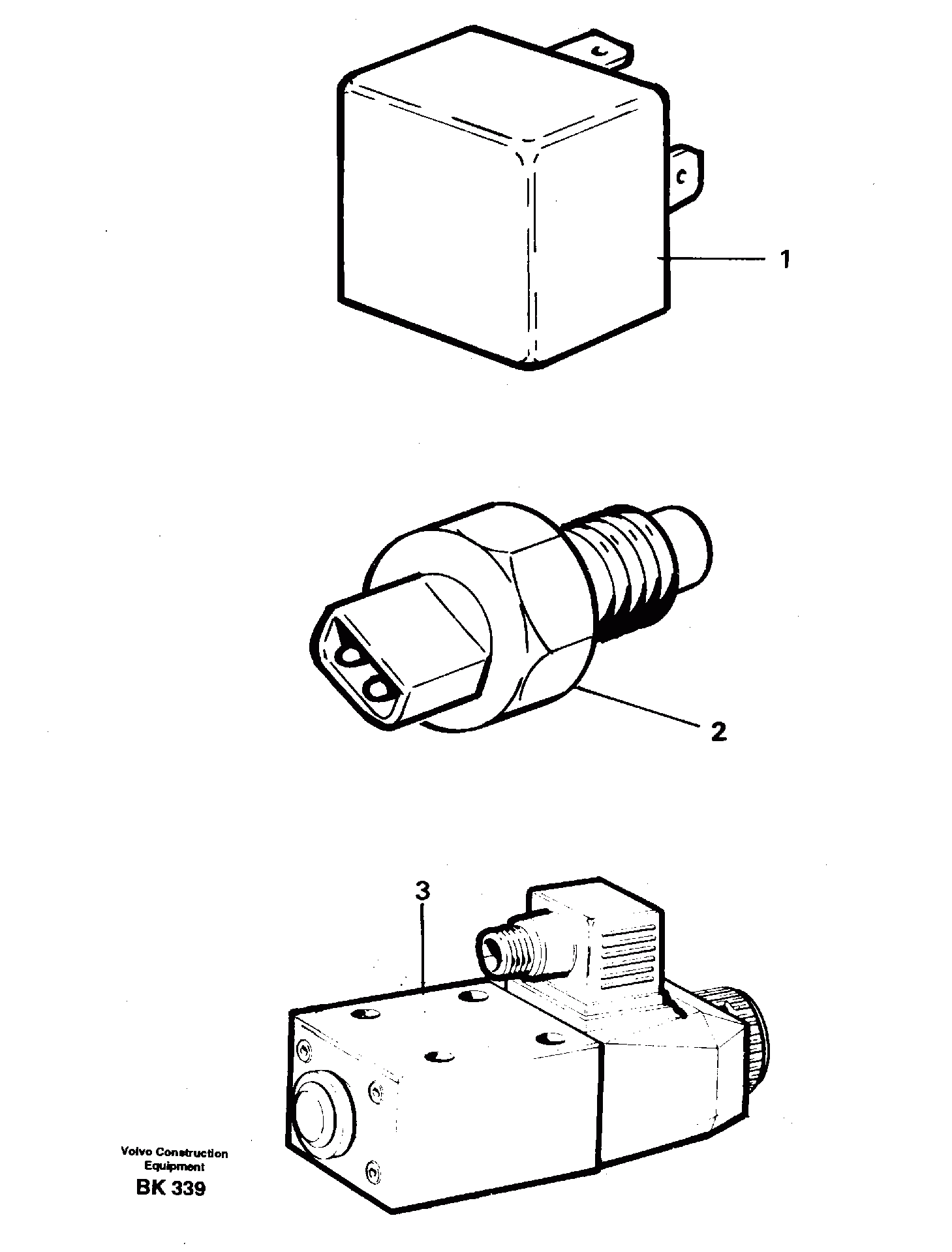 Схема запчастей Volvo A35C - 15291 Relays, sensors and solenoid valves. Referens list A35C VOLVO BM VOLVO BM A35C SER NO - 4620