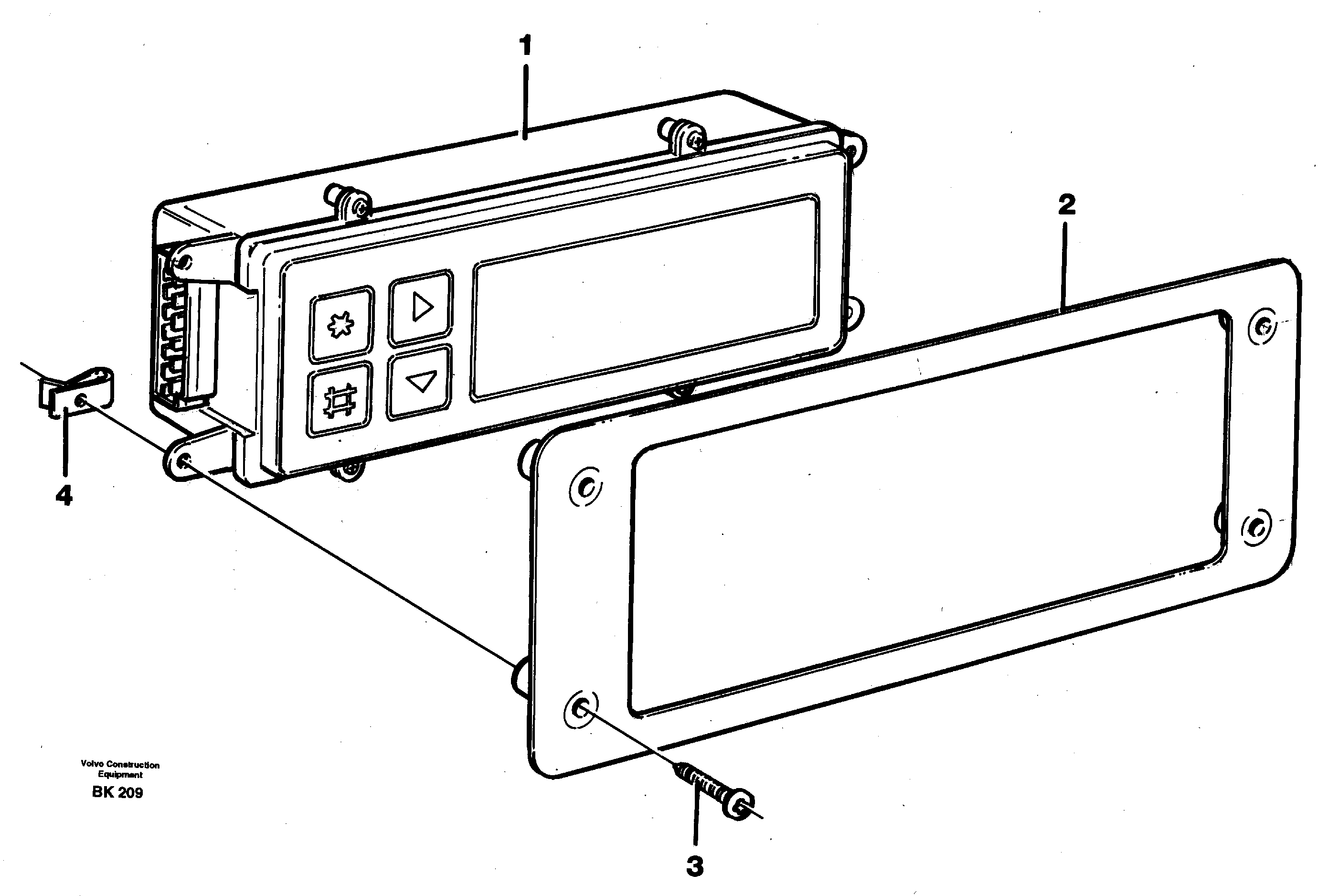 Схема запчастей Volvo A35C - 55536 Display panel A35C VOLVO BM VOLVO BM A35C SER NO - 4620