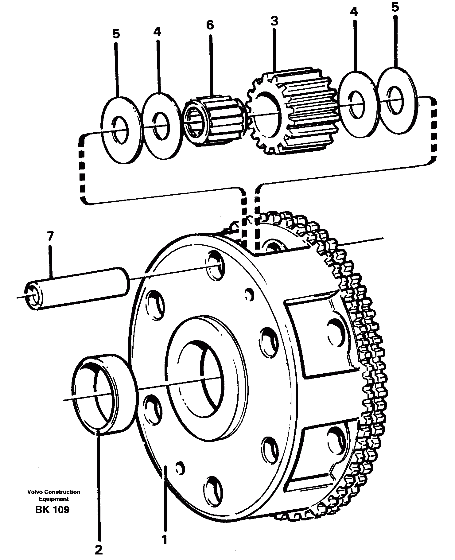 Схема запчастей Volvo A35C - 25131 Planet kit, stage 2 A35C VOLVO BM VOLVO BM A35C SER NO - 4620