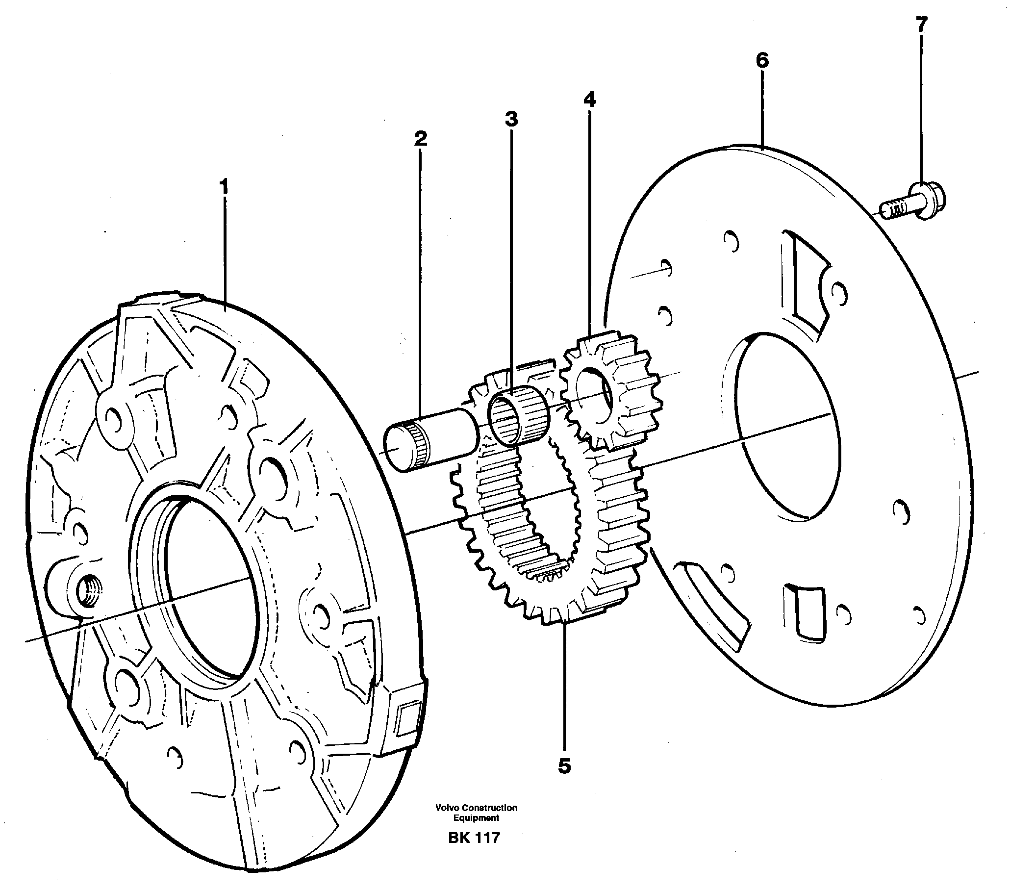 Схема запчастей Volvo A35C - 25135 Насос масляный A35C VOLVO BM VOLVO BM A35C SER NO - 4620