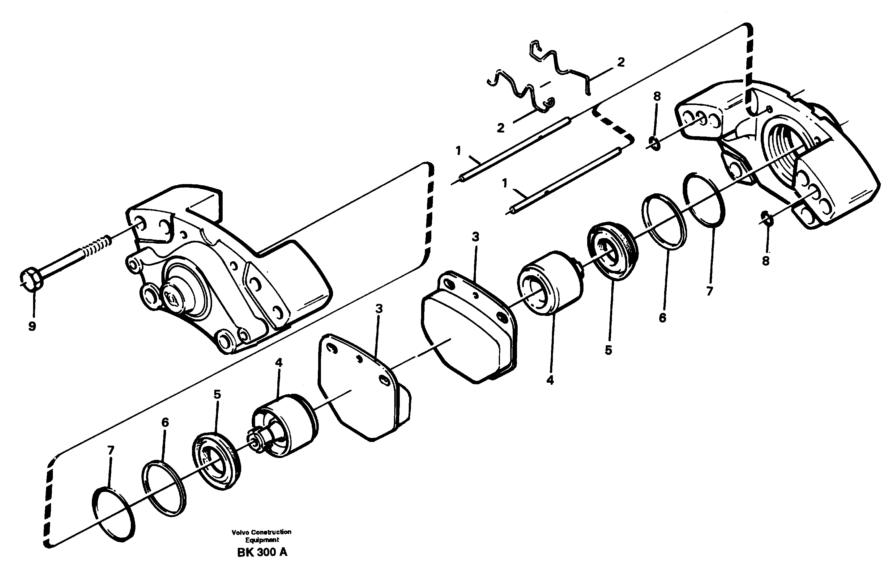 Схема запчастей Volvo A35C - 25422 Disc brake A35C VOLVO BM VOLVO BM A35C SER NO - 4620