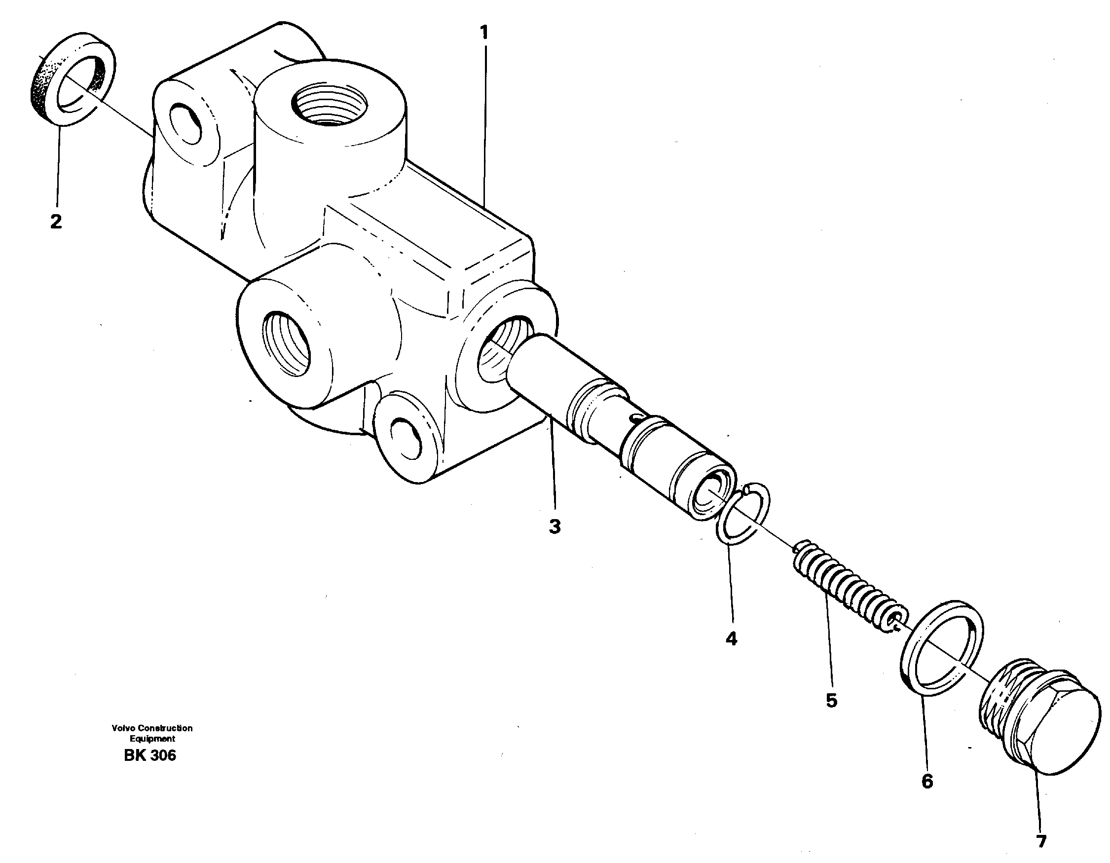 Схема запчастей Volvo A35C - 25837 Relay valve A35C VOLVO BM VOLVO BM A35C SER NO - 4620