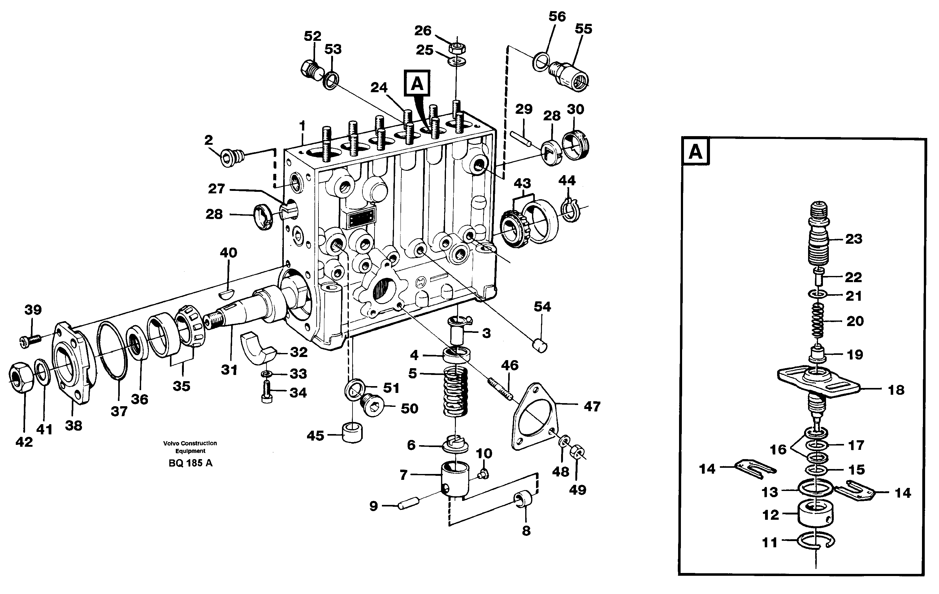 Схема запчастей Volvo A35C - 88991 Насос A35C SER NO 4621-, SER NO USA 60001-