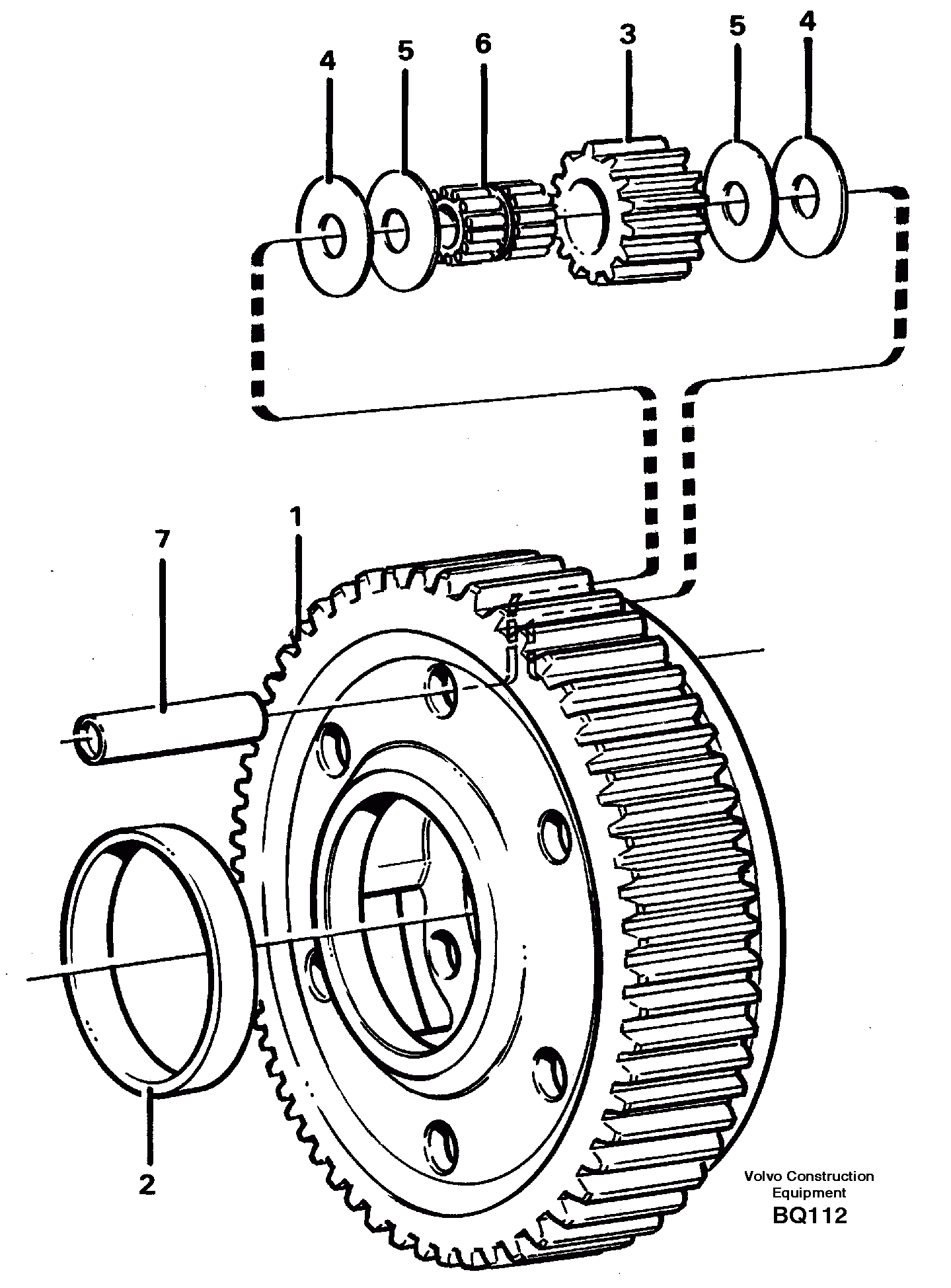 Схема запчастей Volvo A35C - 31957 Planet kit, stage 5 A35C SER NO 4621-, SER NO USA 60001-