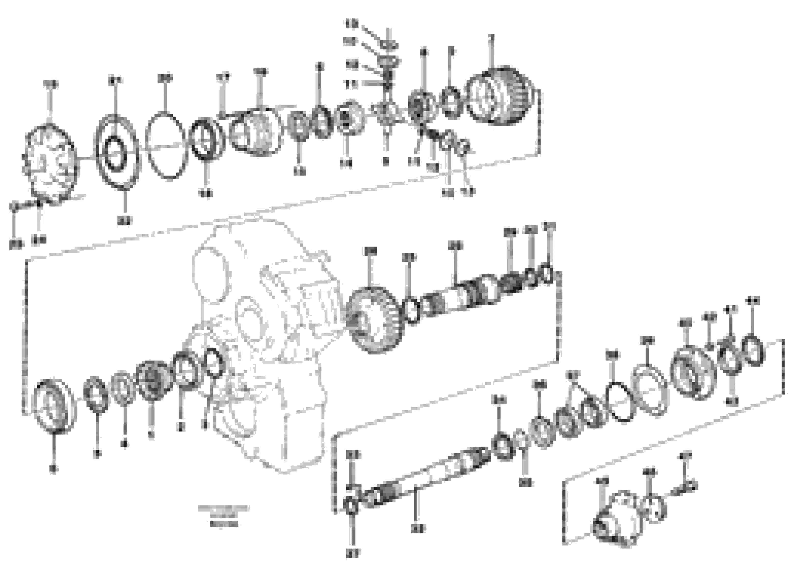 Схема запчастей Volvo A35C - 25406 Axle shaft with differential A35C SER NO 4621-, SER NO USA 60001-