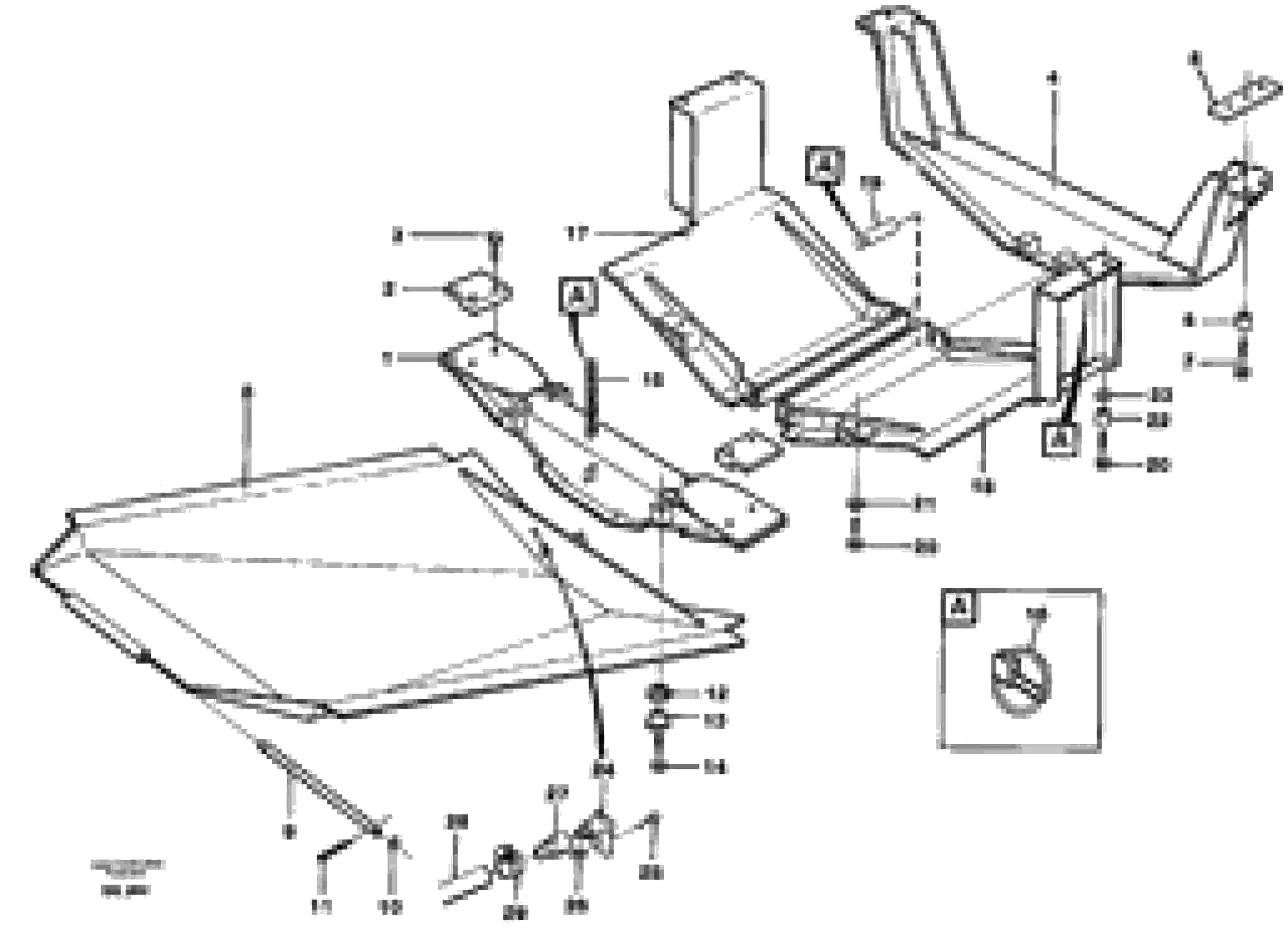 Схема запчастей Volvo A35C - 82407 Protecting plates A35C VOLVO BM VOLVO BM A35C SER NO - 4620