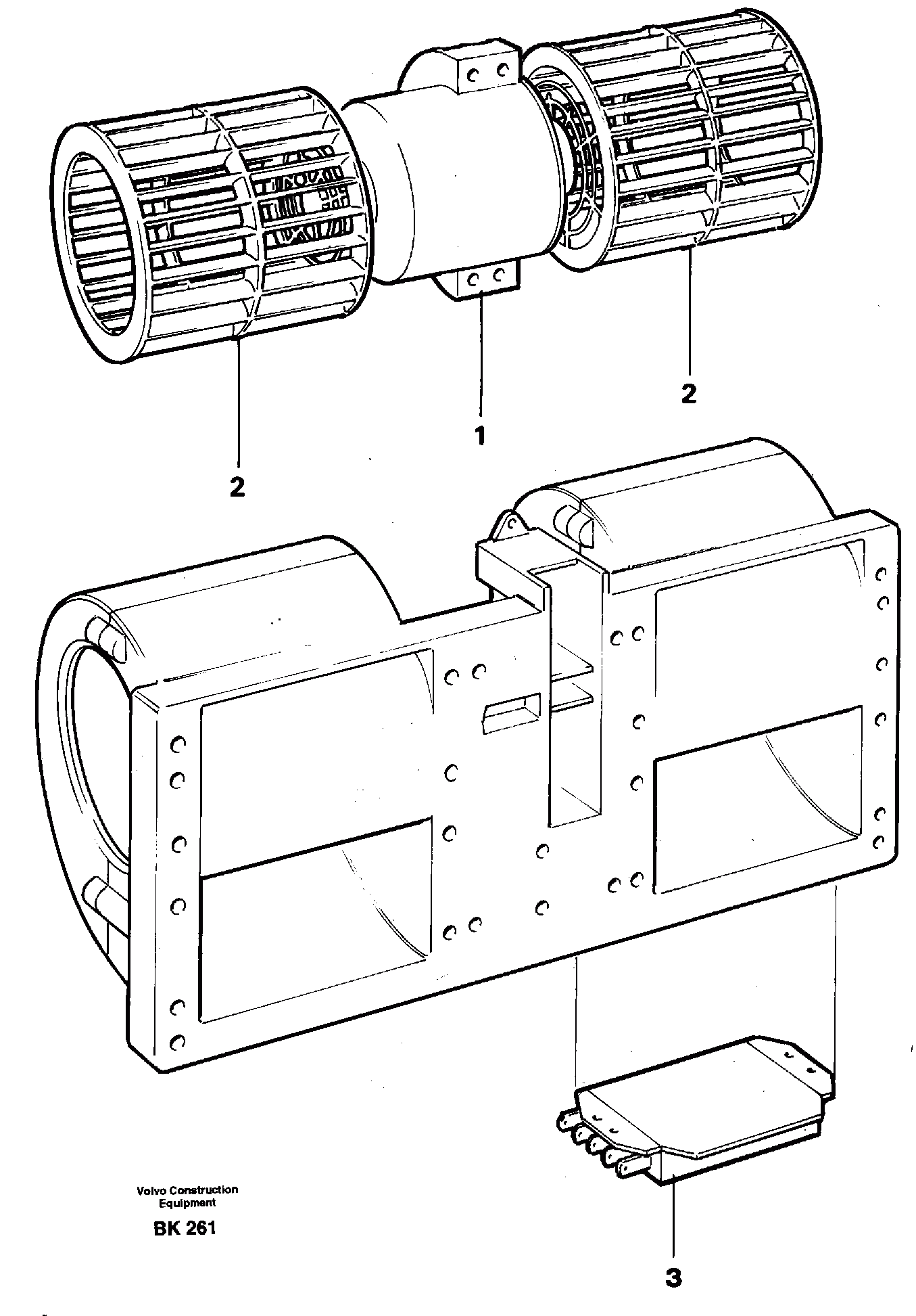 Схема запчастей Volvo A35C - 28945 Fan A35C VOLVO BM VOLVO BM A35C SER NO - 4620