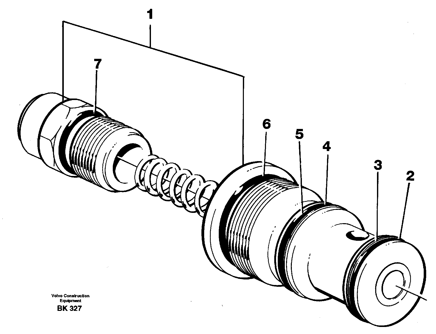 Схема запчастей Volvo A35C - 12895 Shunt valve A35C VOLVO BM VOLVO BM A35C SER NO - 4620