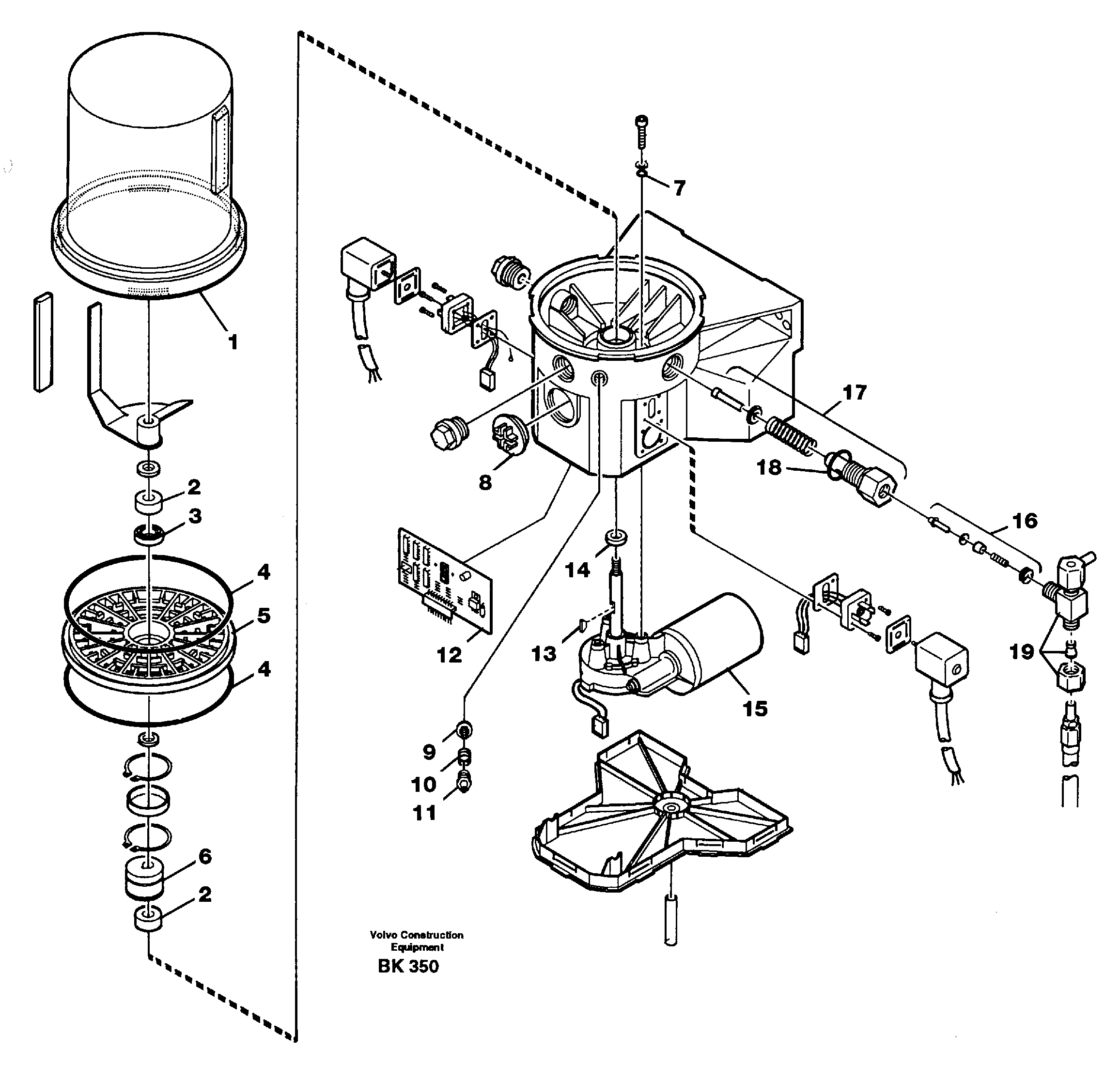 Схема запчастей Volvo A35C - 55566 Насос A35C VOLVO BM VOLVO BM A35C SER NO - 4620