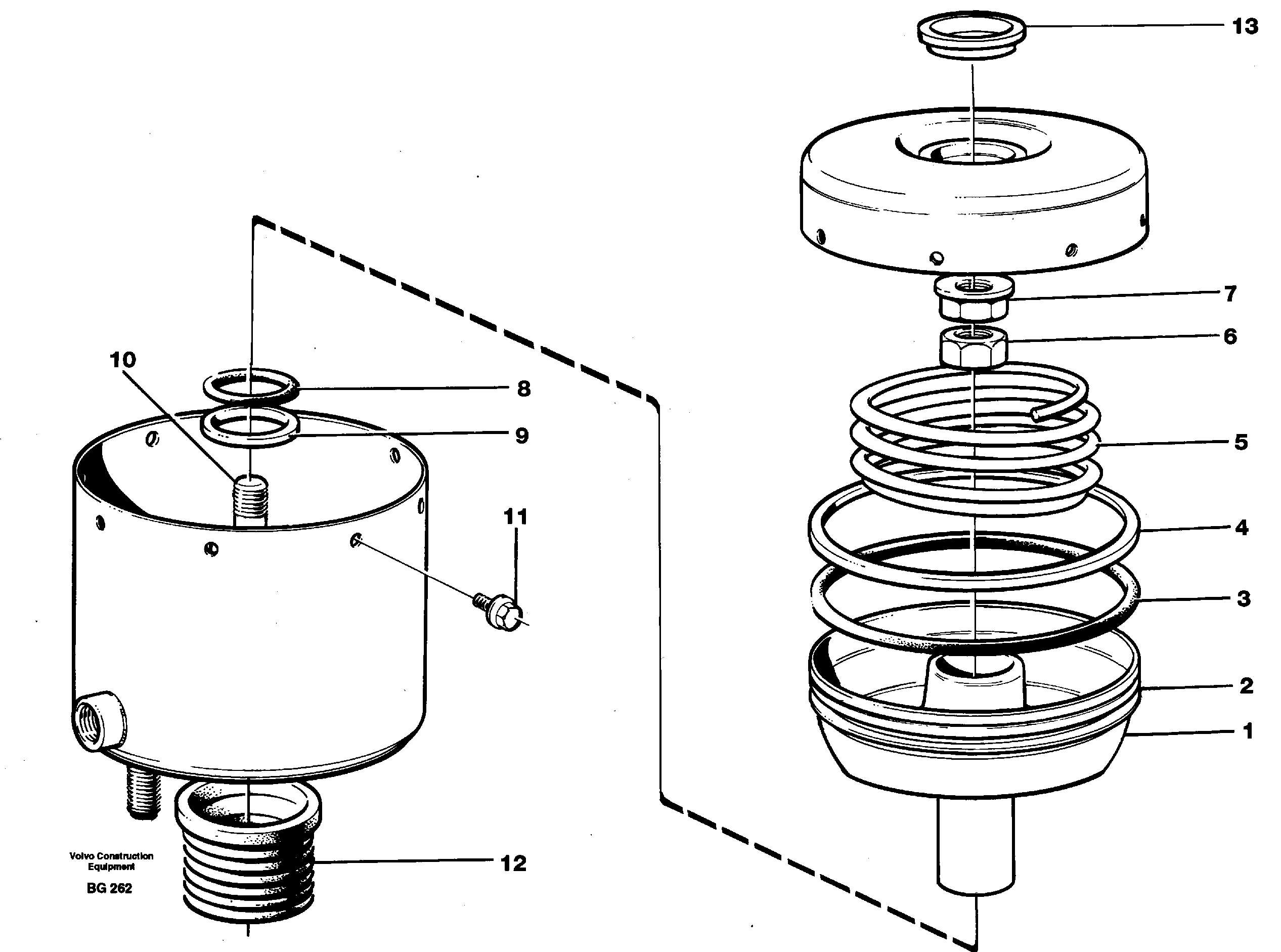 Схема запчастей Volvo A40 - 24194 Brake cylinder A40 VOLVO BM VOLVO BM A40 SER NO - 1151/- 60026