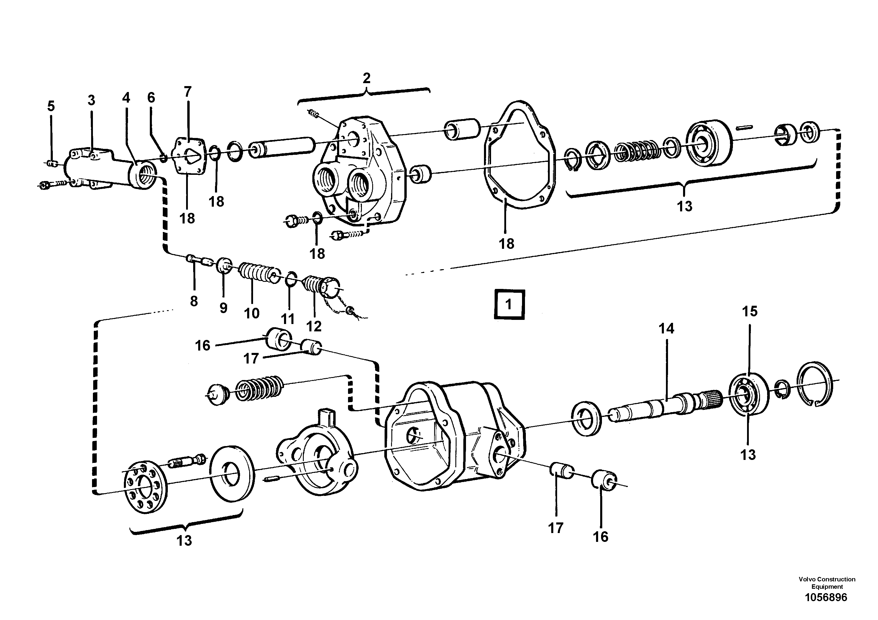 Схема запчастей Volvo A40 - 70921 Piston pump A40 SER NO 1201-, SER NO USA 60101-