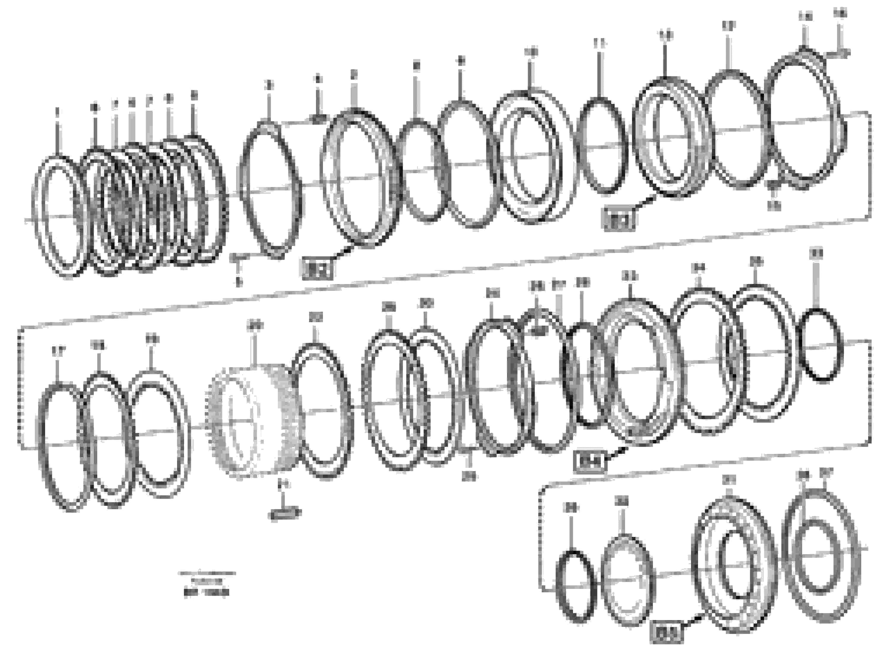 Схема запчастей Volvo A40 - 56984 Brakes, rear A40 SER NO 1201-, SER NO USA 60101-