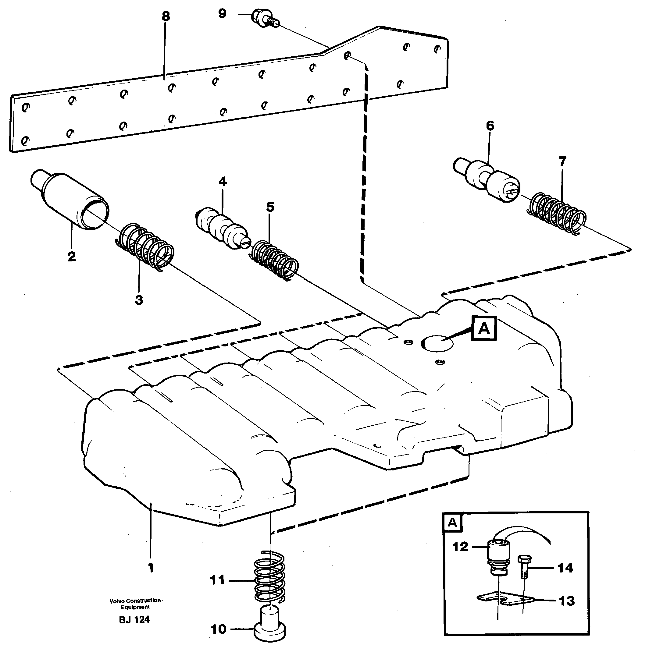 Схема запчастей Volvo A30C - 22313 Modulated valve A30C VOLVO BM VOLVO BM A30C SER NO - 2320/- 2275, USA
