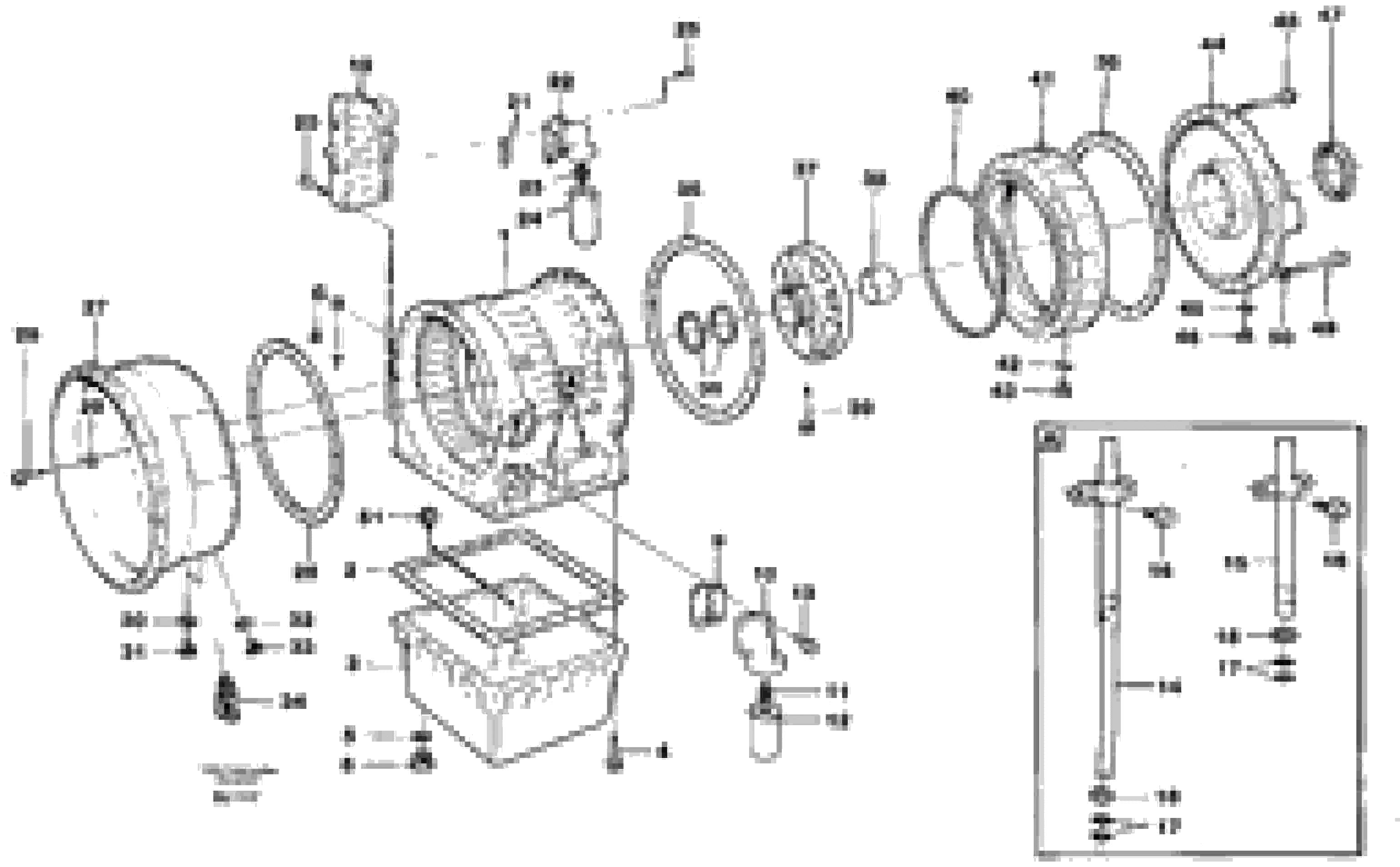 Схема запчастей Volvo A30C - 92332 Gearbox housing A30C VOLVO BM VOLVO BM A30C SER NO - 2320/- 2275, USA
