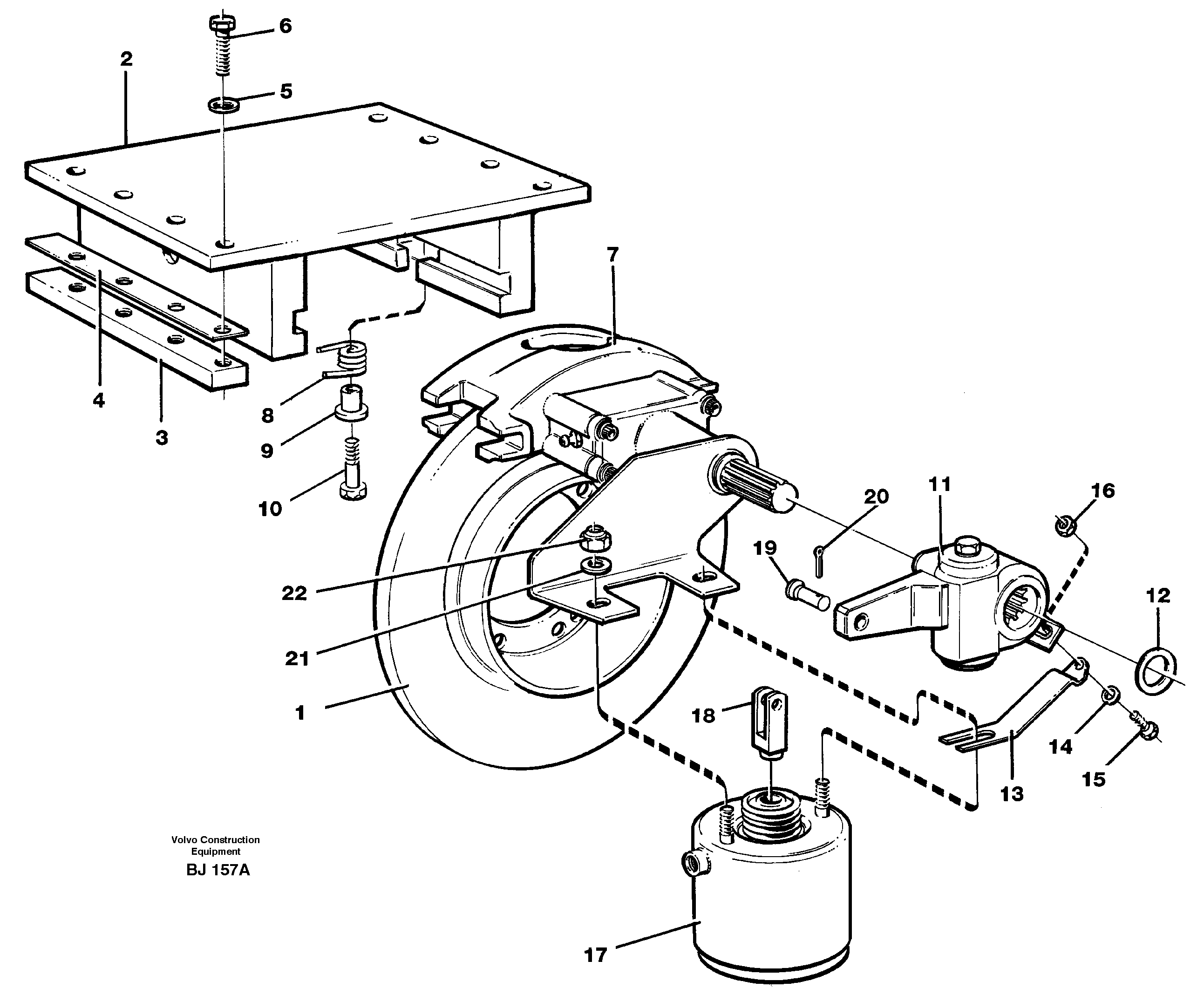 Схема запчастей Volvo A30C - 81696 Universaljoint brake A30C VOLVO BM VOLVO BM A30C SER NO - 2320/- 2275, USA