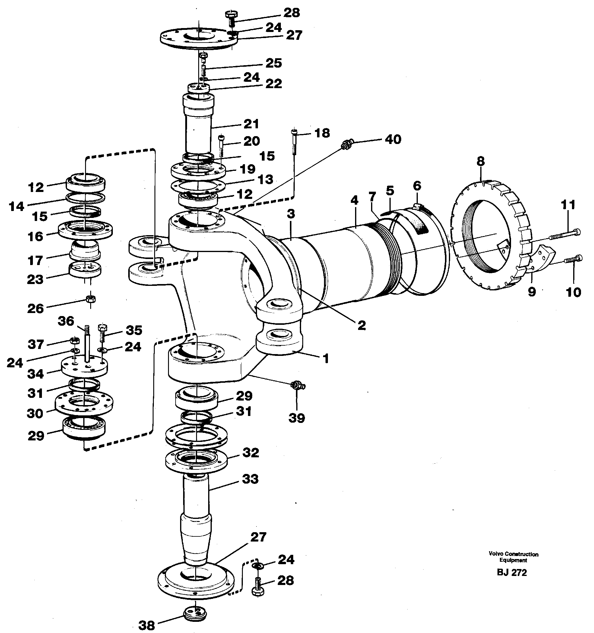 Схема запчастей Volvo A30C - 59809 Frame link A30C VOLVO BM VOLVO BM A30C SER NO - 2320/- 2275, USA