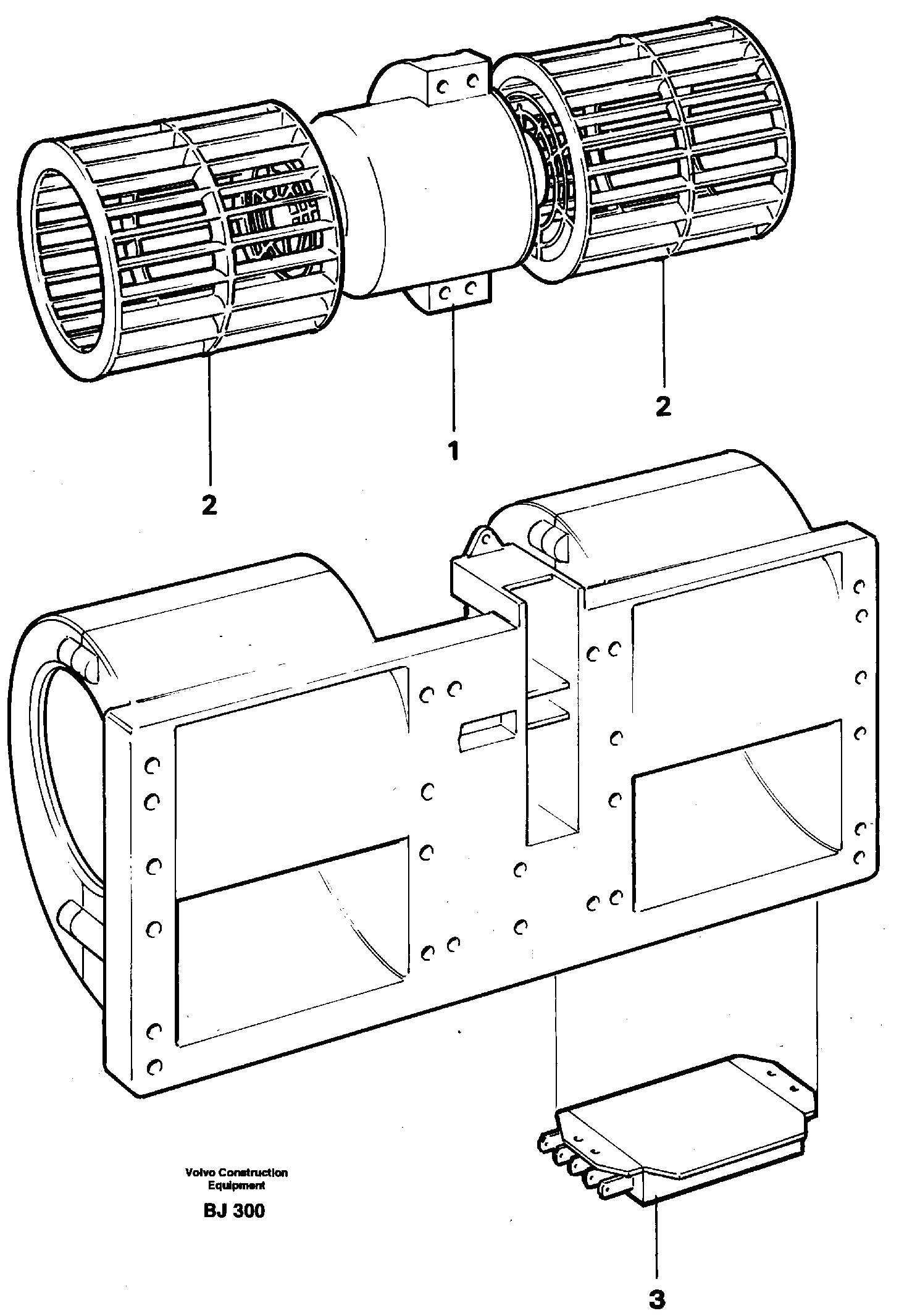 Схема запчастей Volvo A30C - 28943 Fan A30C VOLVO BM VOLVO BM A30C SER NO - 2320/- 2275, USA