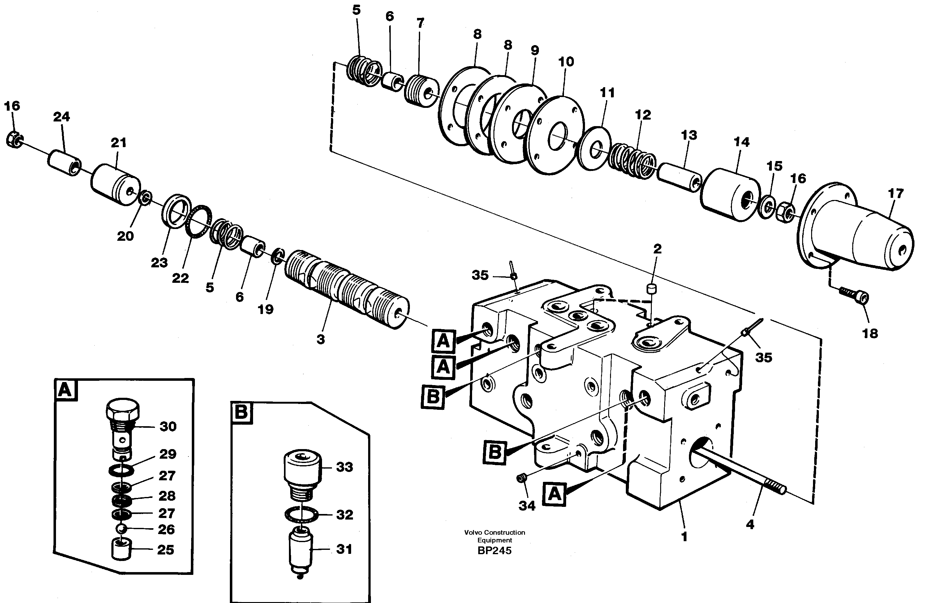 Схема запчастей Volvo A30C - 22058 Steering unit A30C