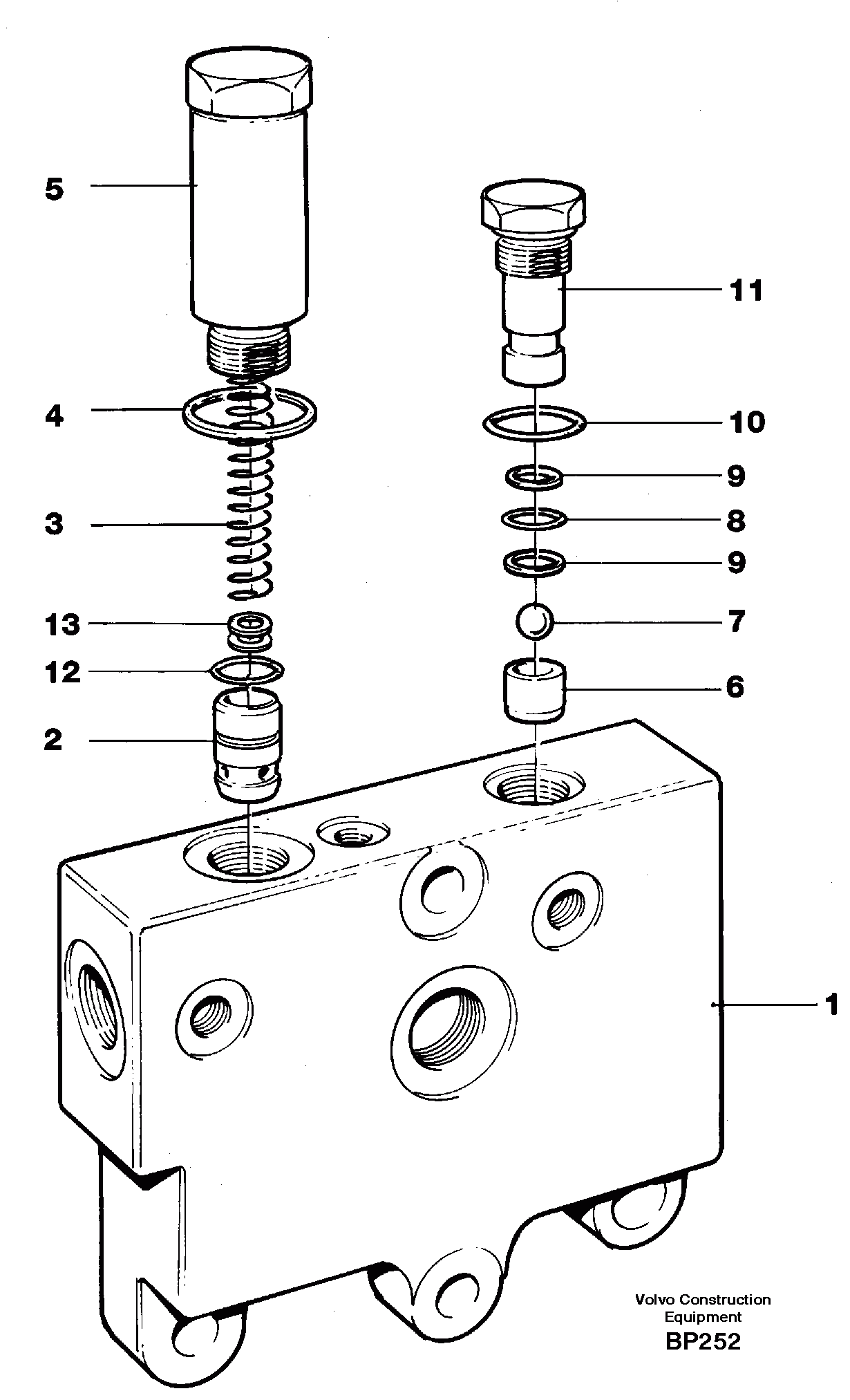 Схема запчастей Volvo A30C - 29479 Valve, circuit body and return valve A30C