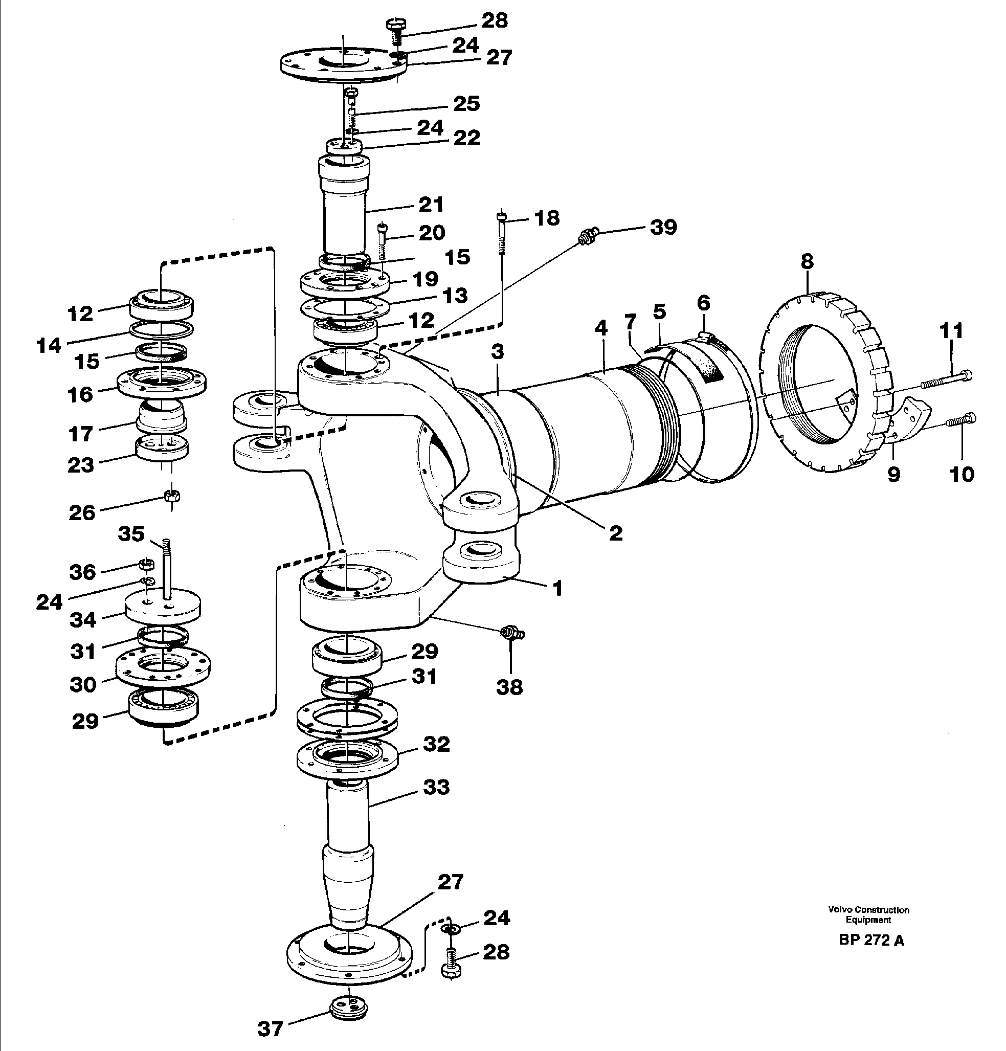 Схема запчастей Volvo A30C - 58897 Frame link A30C