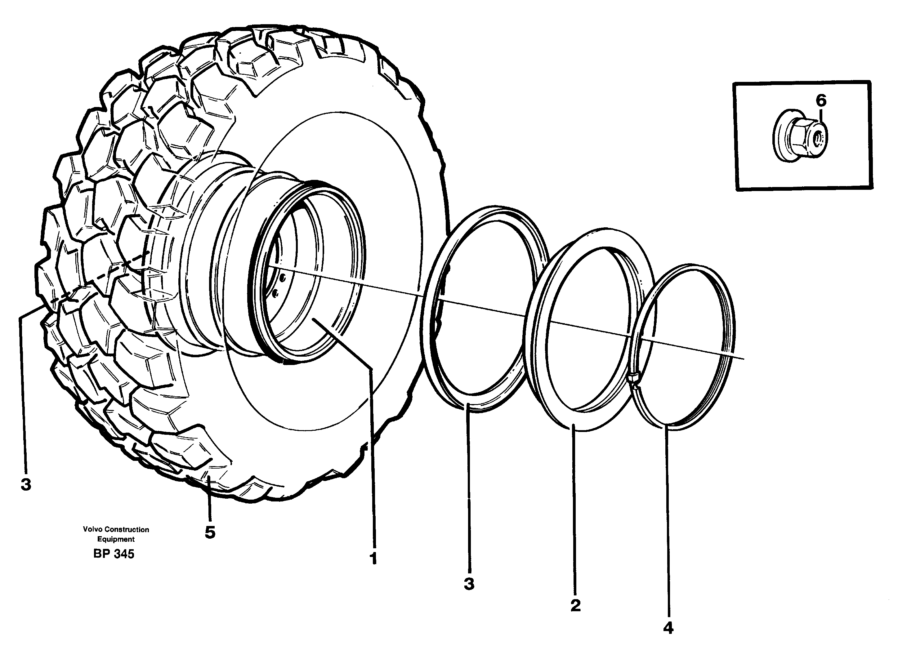 Схема запчастей Volvo A30C - 29488 Wheel A30C