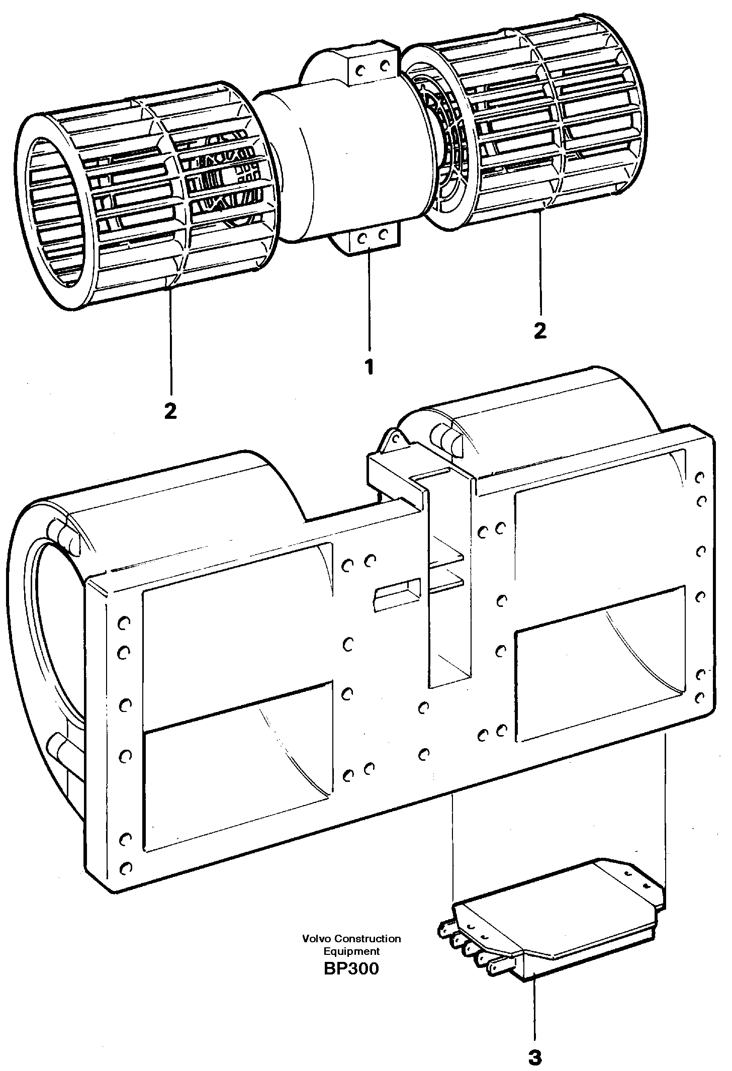 Схема запчастей Volvo A30C - 26609 Fan A30C