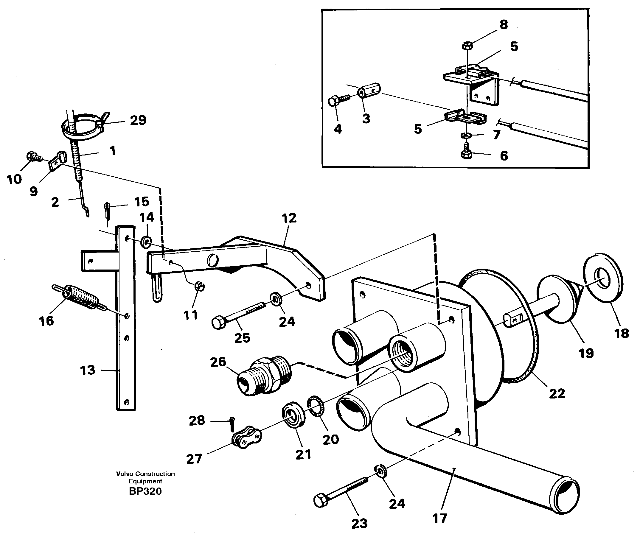 Схема запчастей Volvo A30C - 58898 Shut-off valve A30C