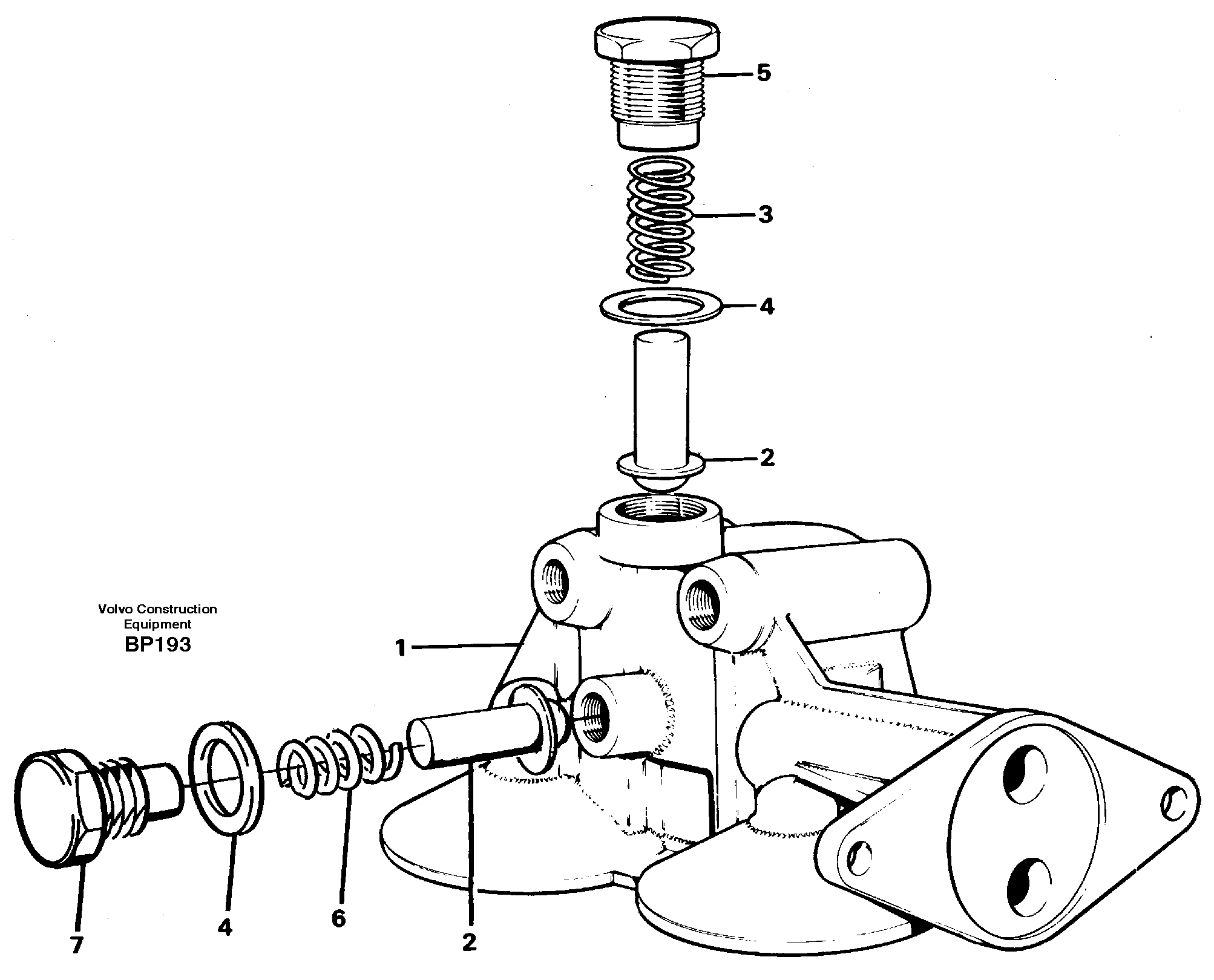 Схема запчастей Volvo A30C - 55166 Filter housing A30C