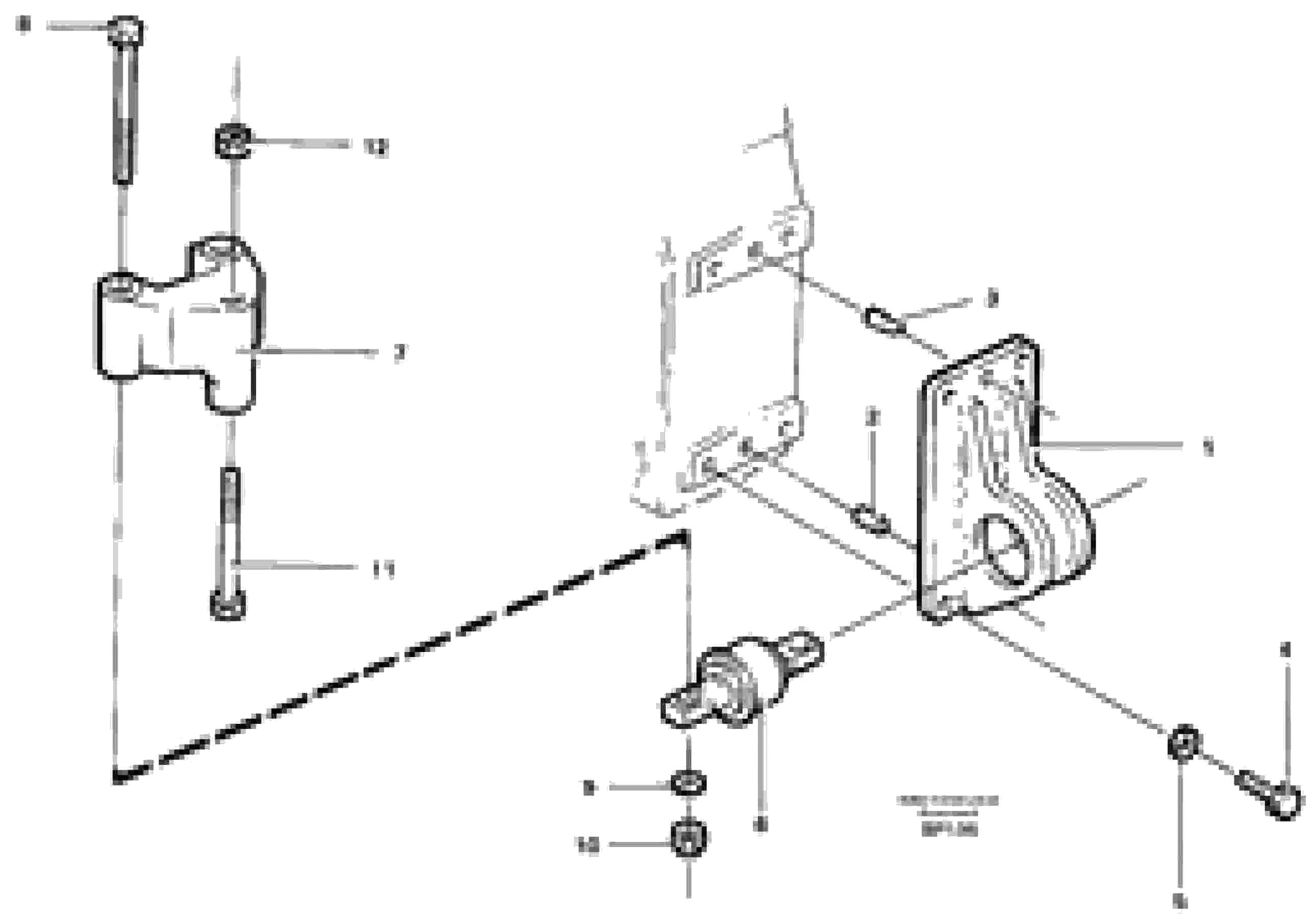 Схема запчастей Volvo A30C - 35257 Drop box, mounting A30C