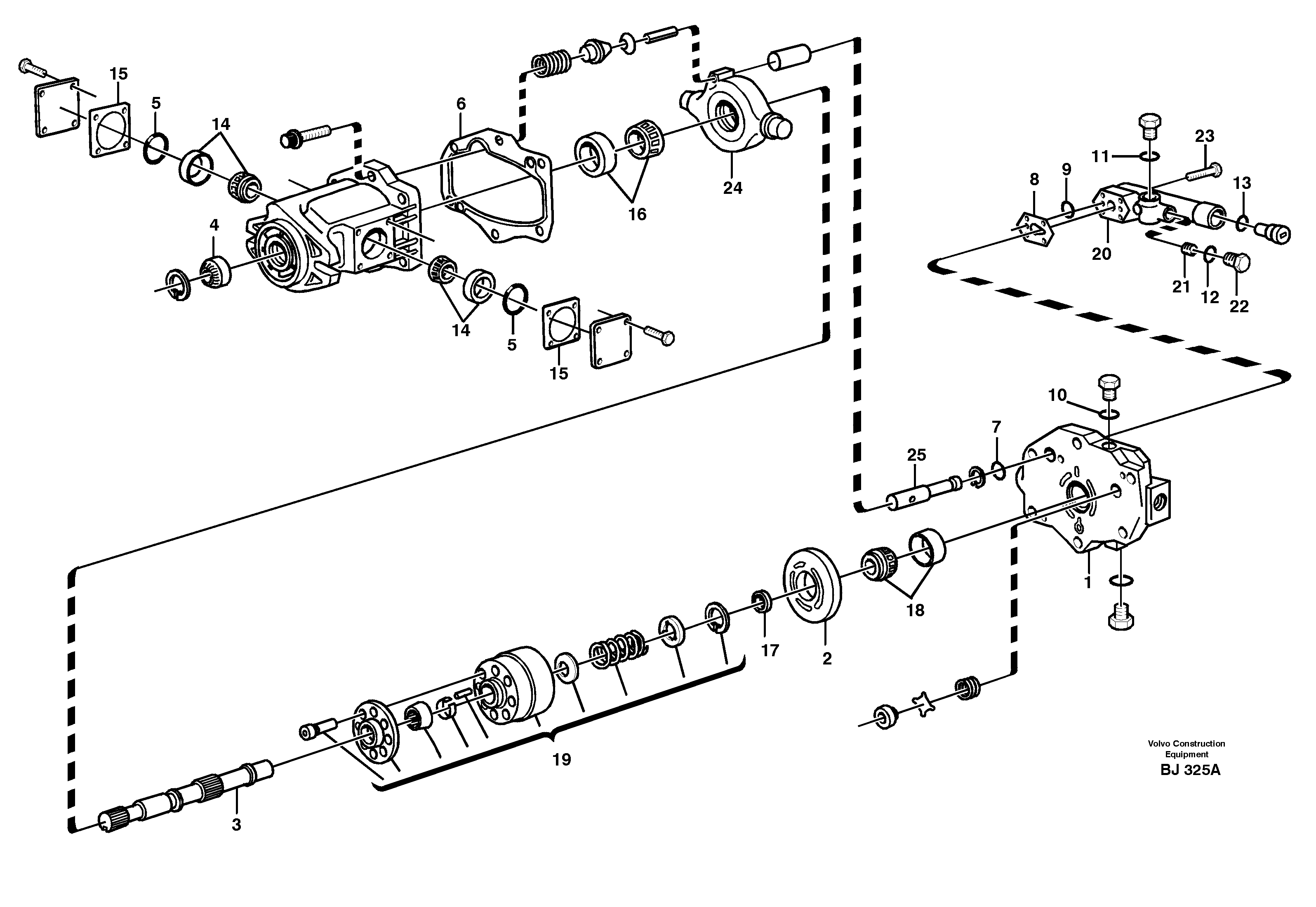 Схема запчастей Volvo A30C - 59811 Гидронасос (основной насос) A30C VOLVO BM VOLVO BM A30C SER NO - 2320/- 2275, USA