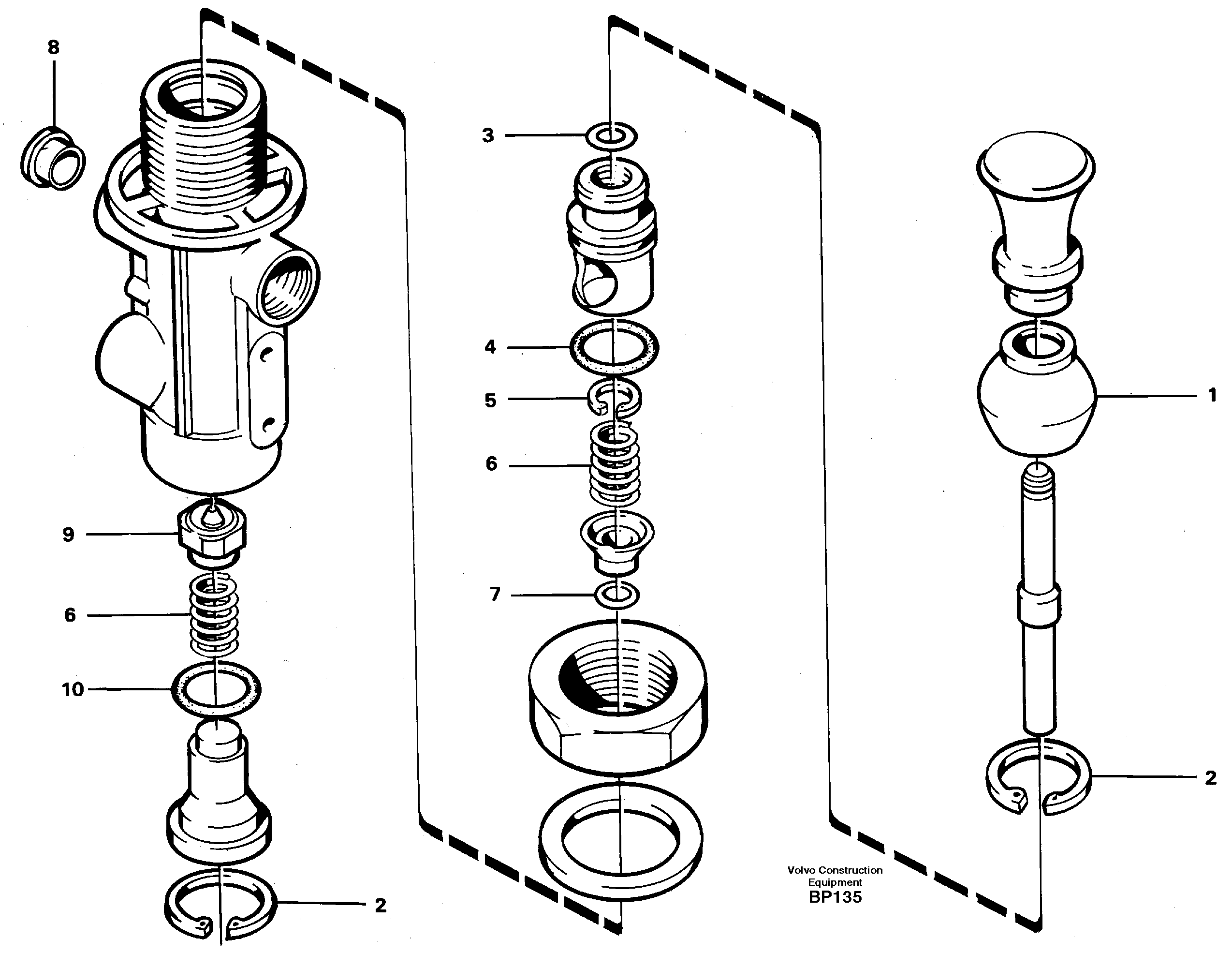 Схема запчастей Volvo A30C - 29723 Valve, circuit body and return valve A30C