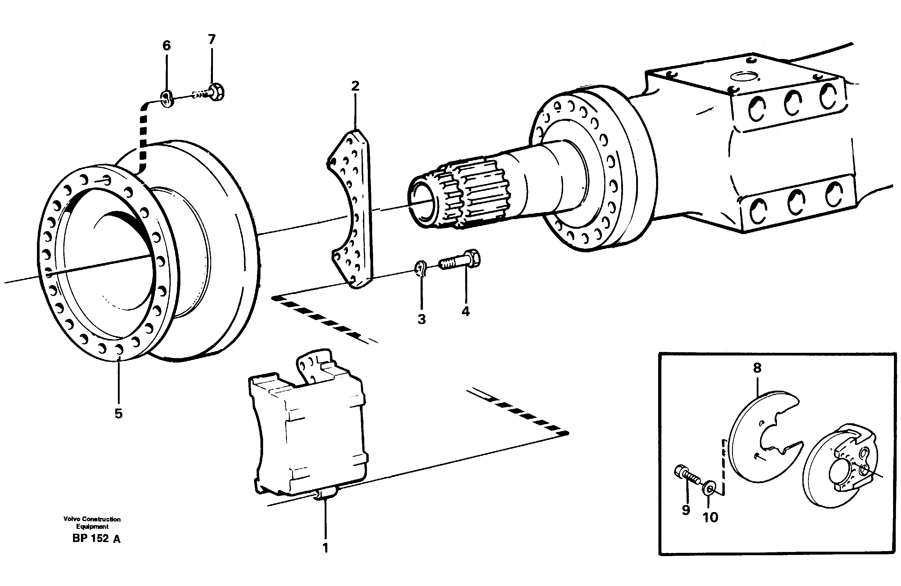 Схема запчастей Volvo A30C - 15898 Rear wheel brake, axle 2 A30C