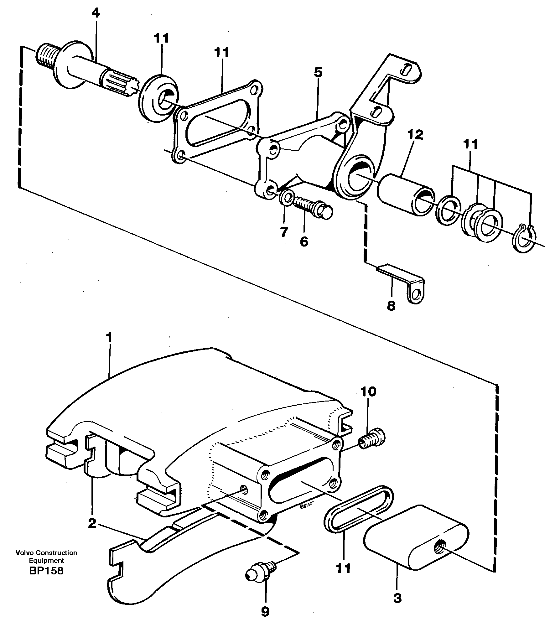 Схема запчастей Volvo A30C - 26462 Disc brake A30C