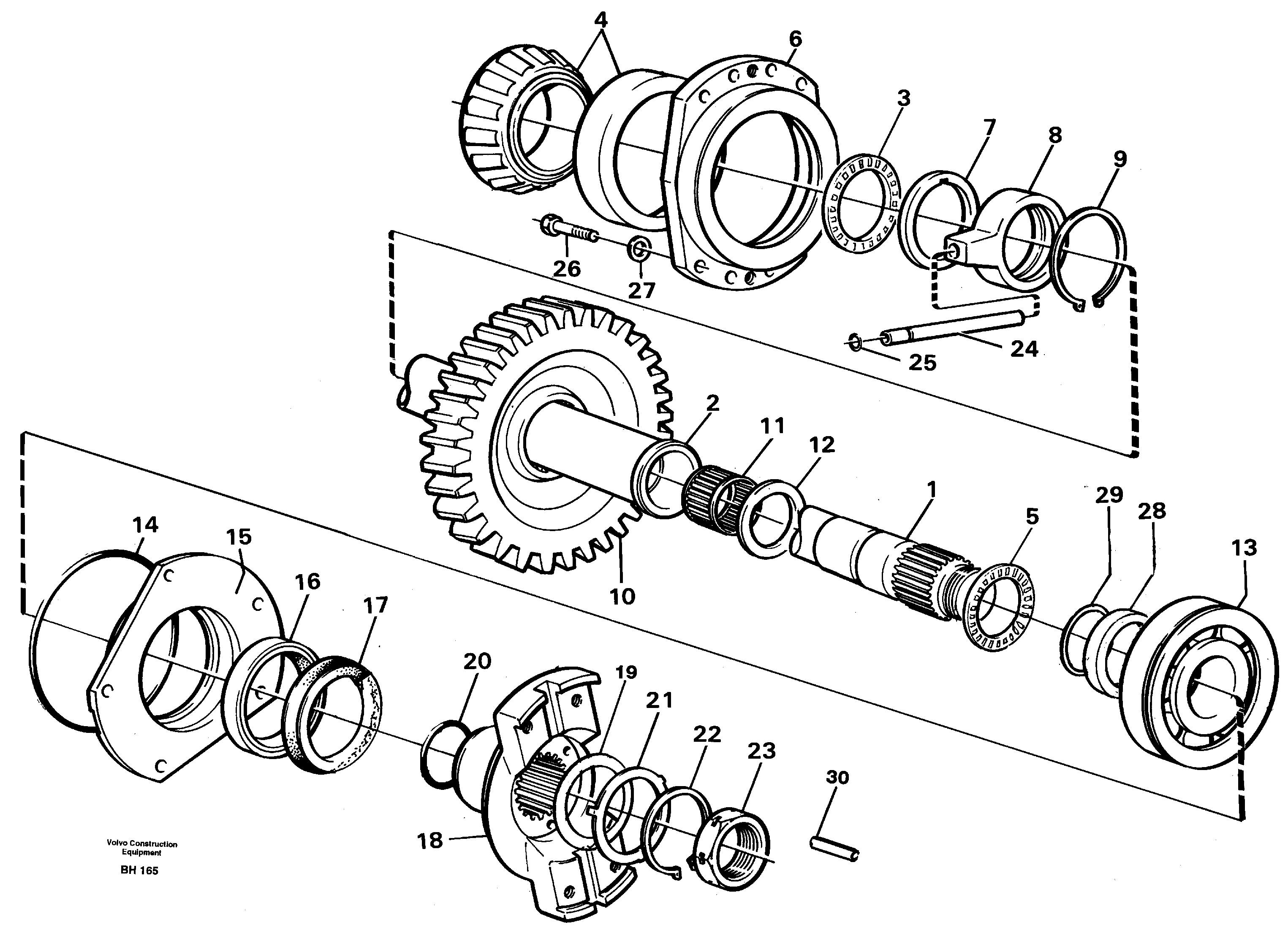Схема запчастей Volvo A20C - 8292 Drive shaft drop box A20C VOLVO BM VOLVO BM A20C SER NO - 3051