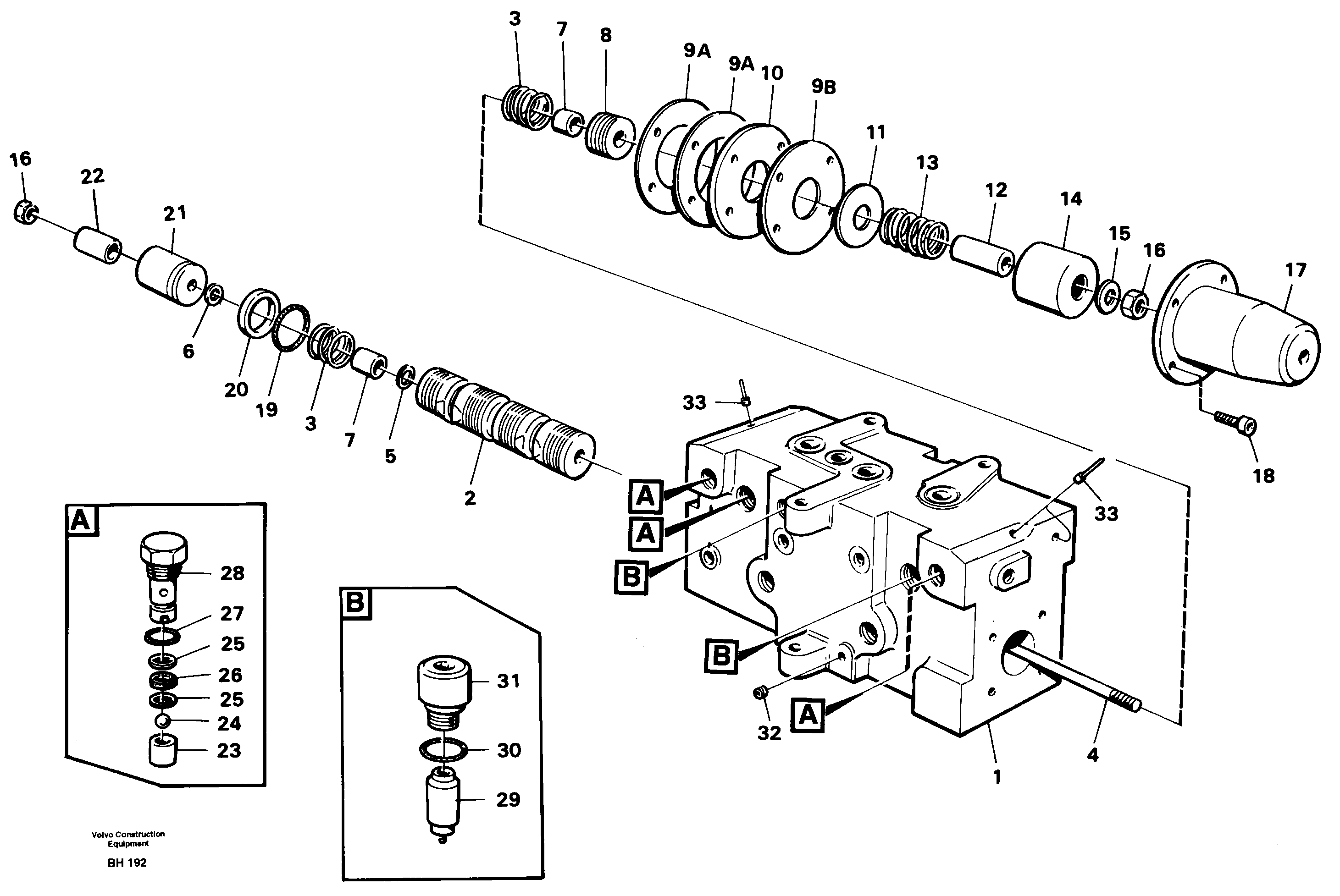 Схема запчастей Volvo A20C - 71626 Steering unit A20C VOLVO BM VOLVO BM A20C SER NO - 3051