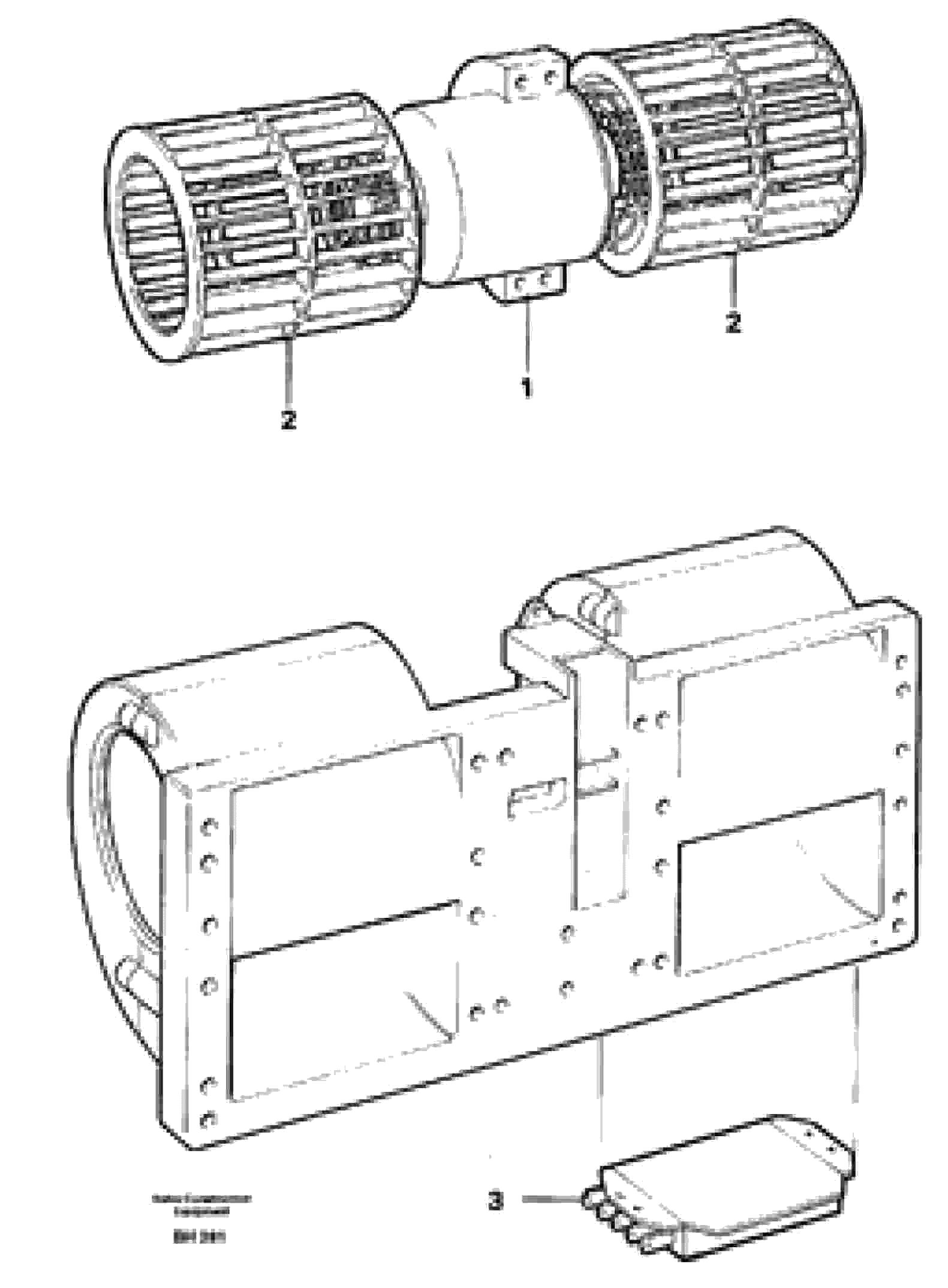 Схема запчастей Volvo A20C - 28944 Fan A20C VOLVO BM VOLVO BM A20C SER NO - 3051