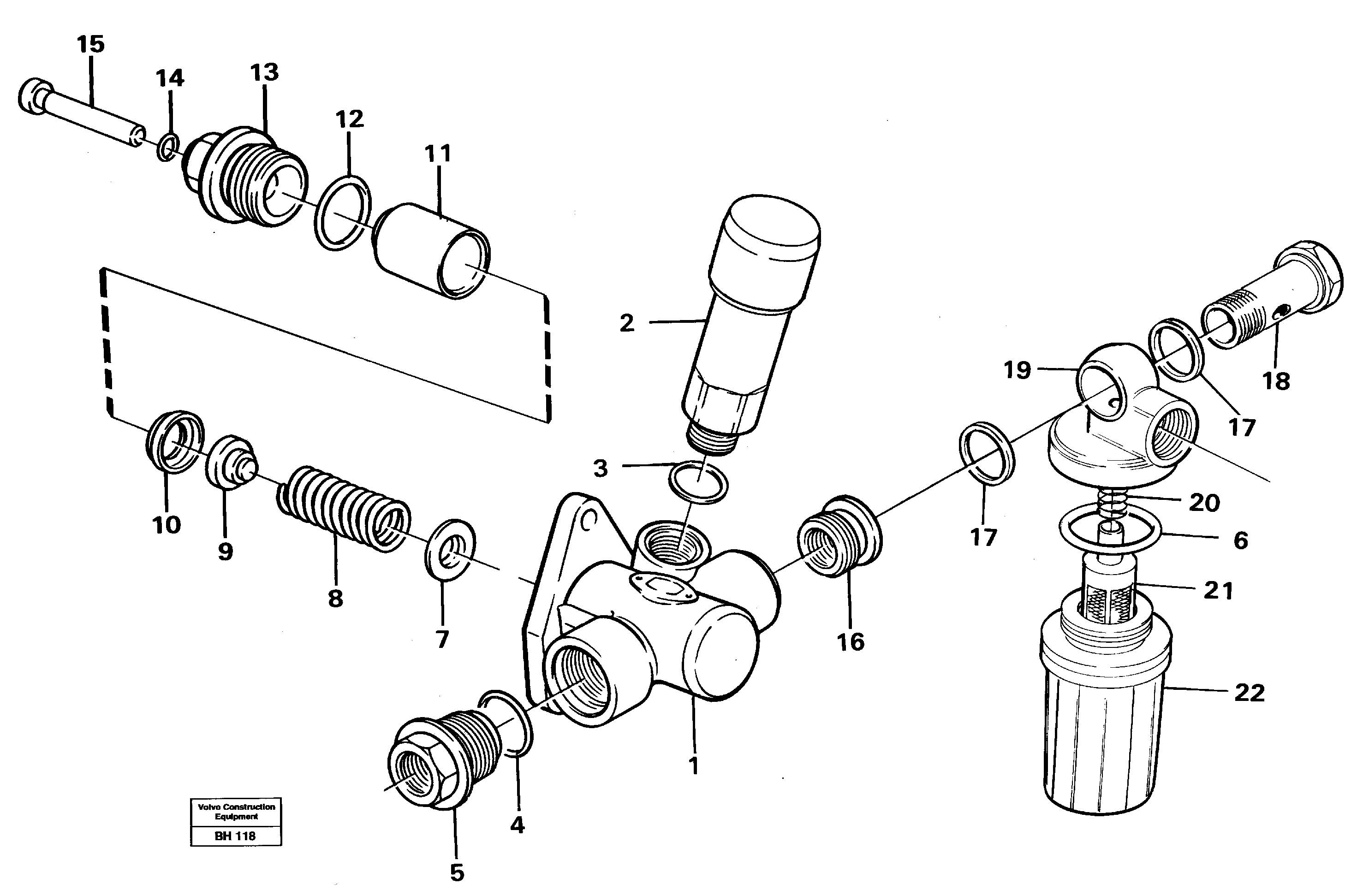 Схема запчастей Volvo A20C - 104047 Feed pump A20C VOLVO BM VOLVO BM A20C SER NO - 3051