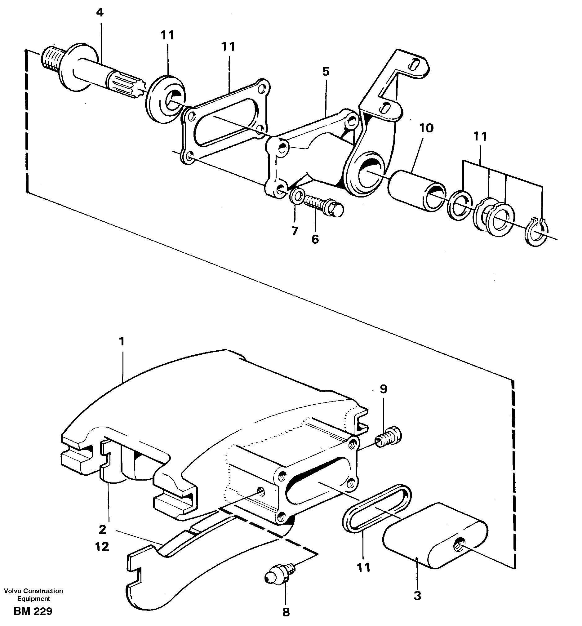 Схема запчастей Volvo A20C - 24748 Parking brake A20C SER NO 3052-