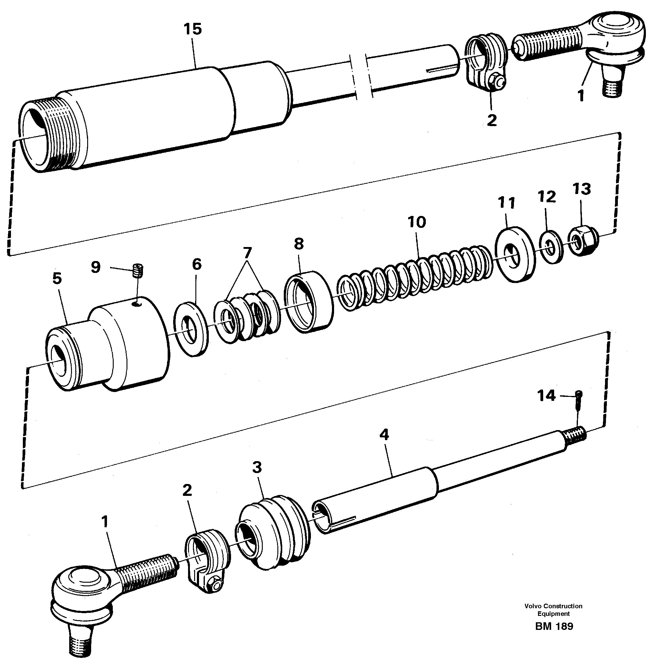 Схема запчастей Volvo A20C - 23086 Drag rod A20C SER NO 3052-