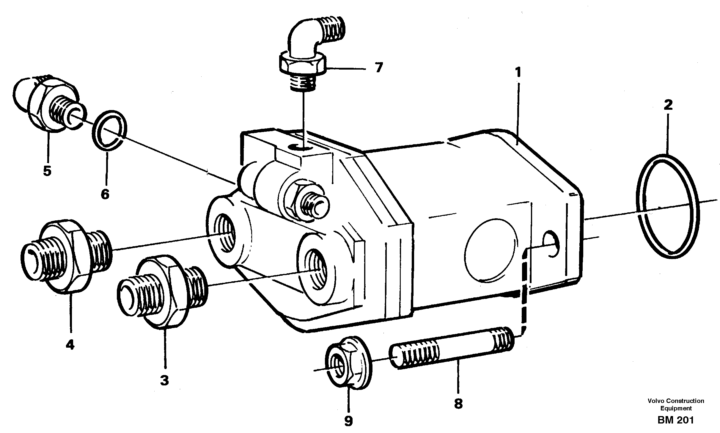 Схема запчастей Volvo A20C - 55600 Hydraulic pump with fitting parts A20C SER NO 3052-