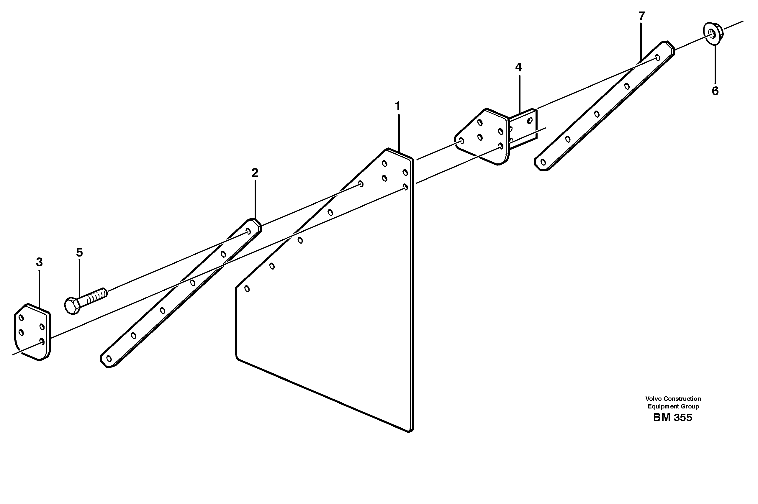 Схема запчастей Volvo A20C - 35714 Mudflap A20C SER NO 3052-