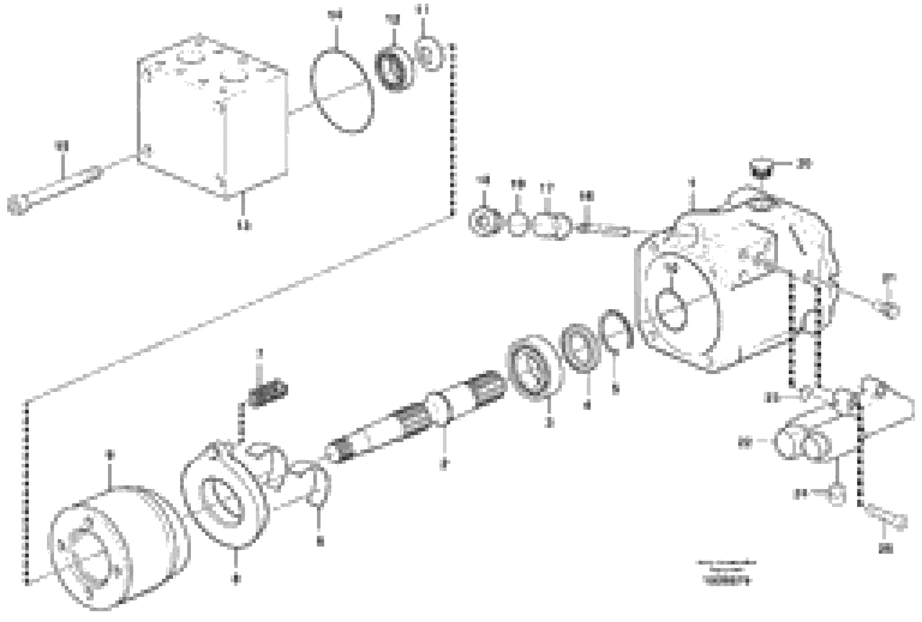 Схема запчастей Volvo A25D - 104356 Гидронасос (основной насос) A25D S/N 13001 -