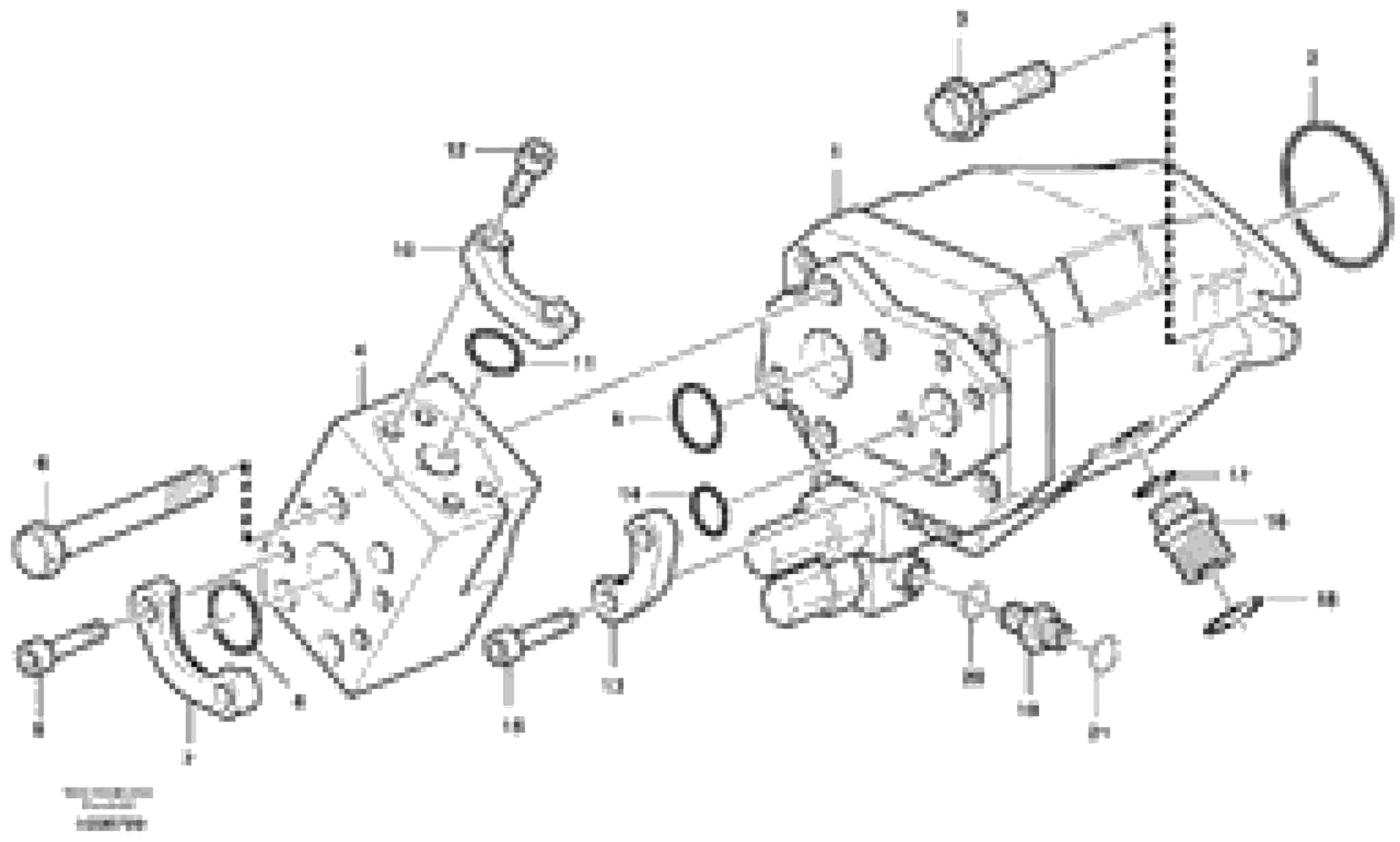 Схема запчастей Volvo A25D - 30669 Auxiliary steering system A25D S/N 13001 -