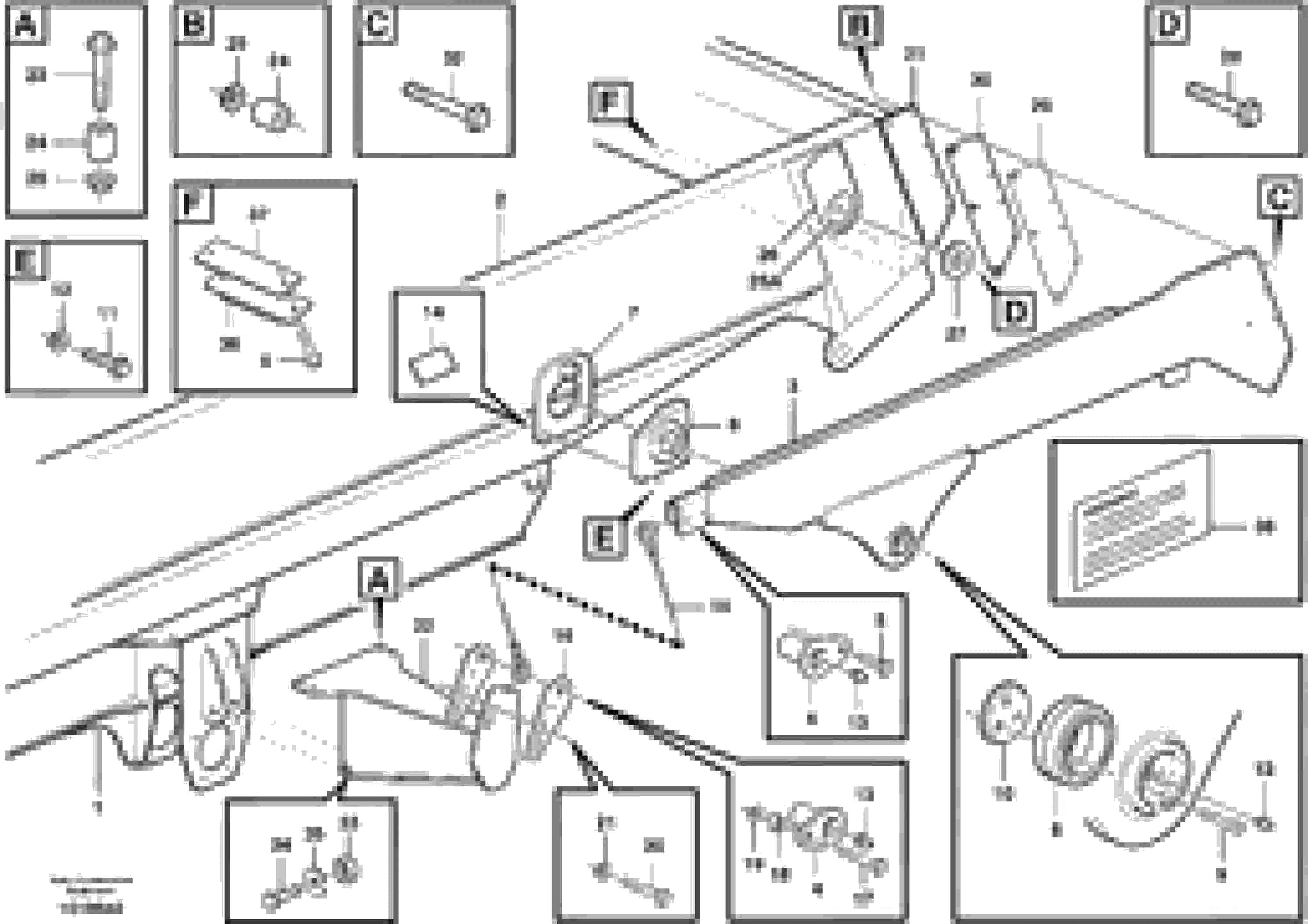 Схема запчастей Volvo A25D - 52691 Overhung tailgate A25D S/N -12999, - 61118 USA