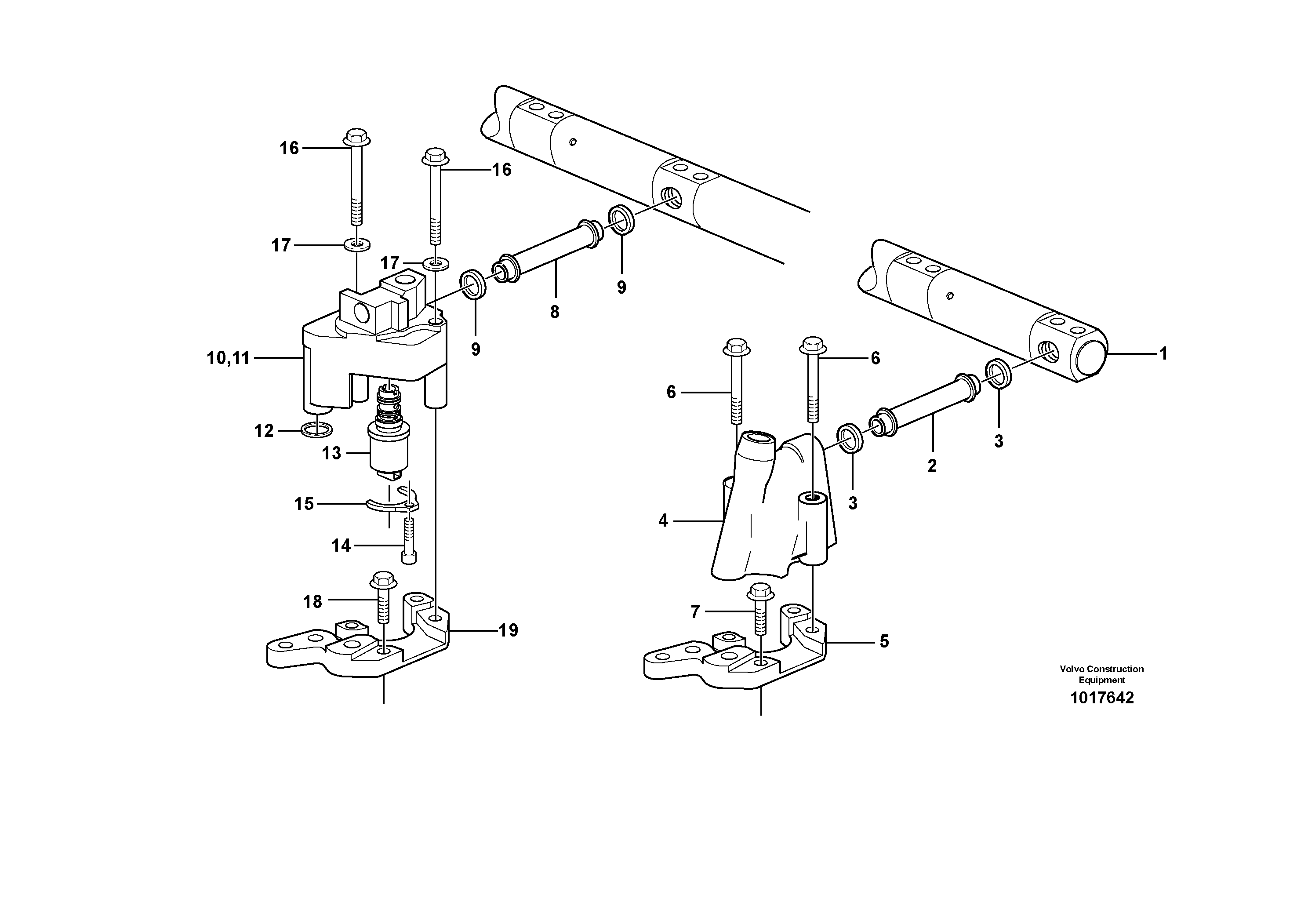 Схема запчастей Volvo A25D - 6139 Valve mechanism A25D S/N 13001 -